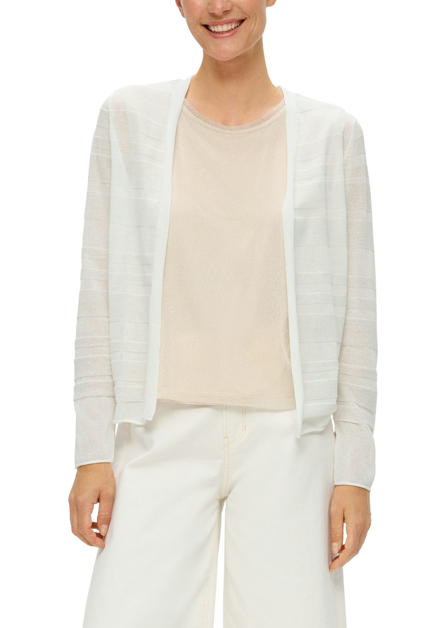 s.Oliver Cardigan mit Musterstruktur und ohne günstig online kaufen