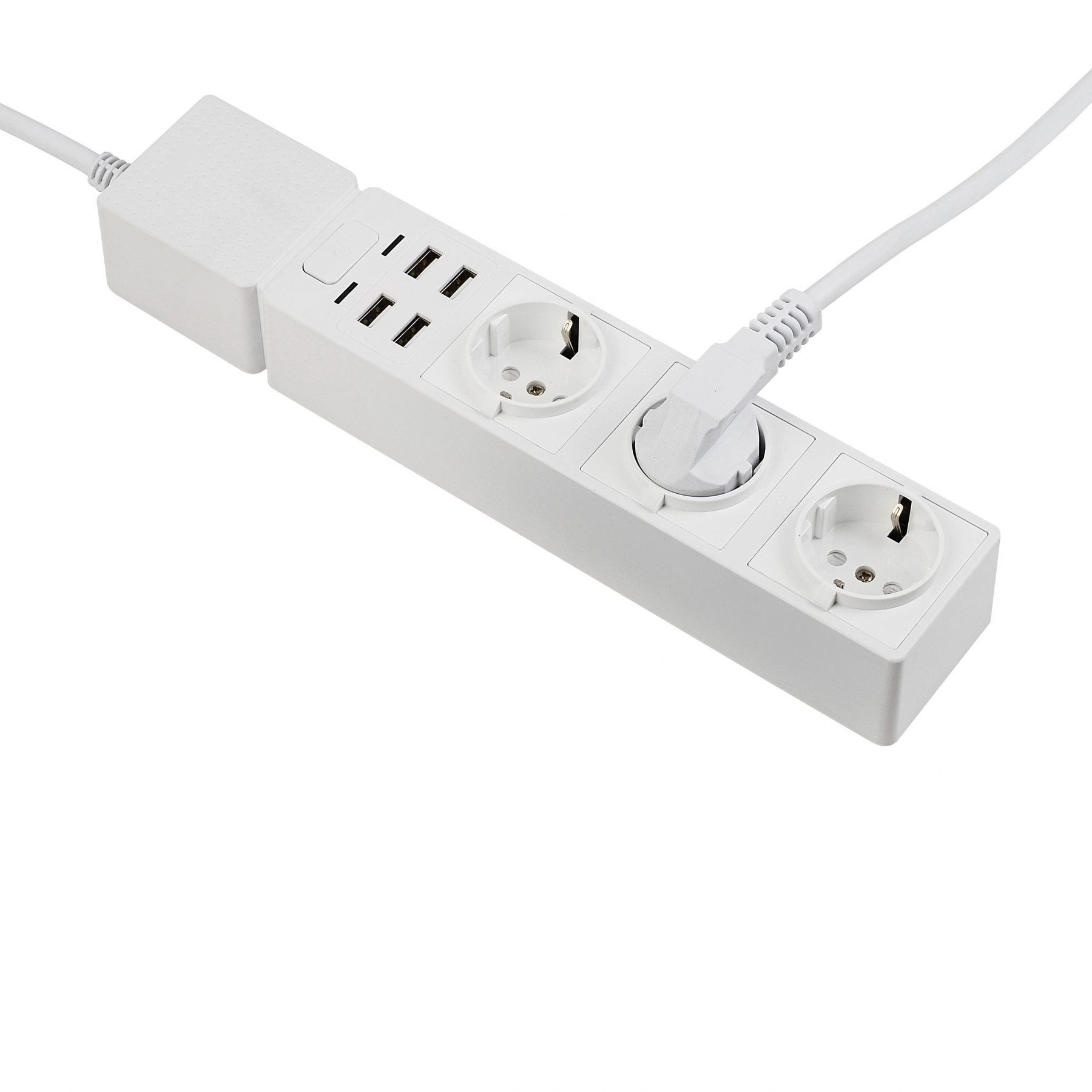 Edimax WLAN-Steckdosenleiste EDIMAX SMART WLAN-Steckdosenleiste SP-1123WT, 3-fach, 4x USB