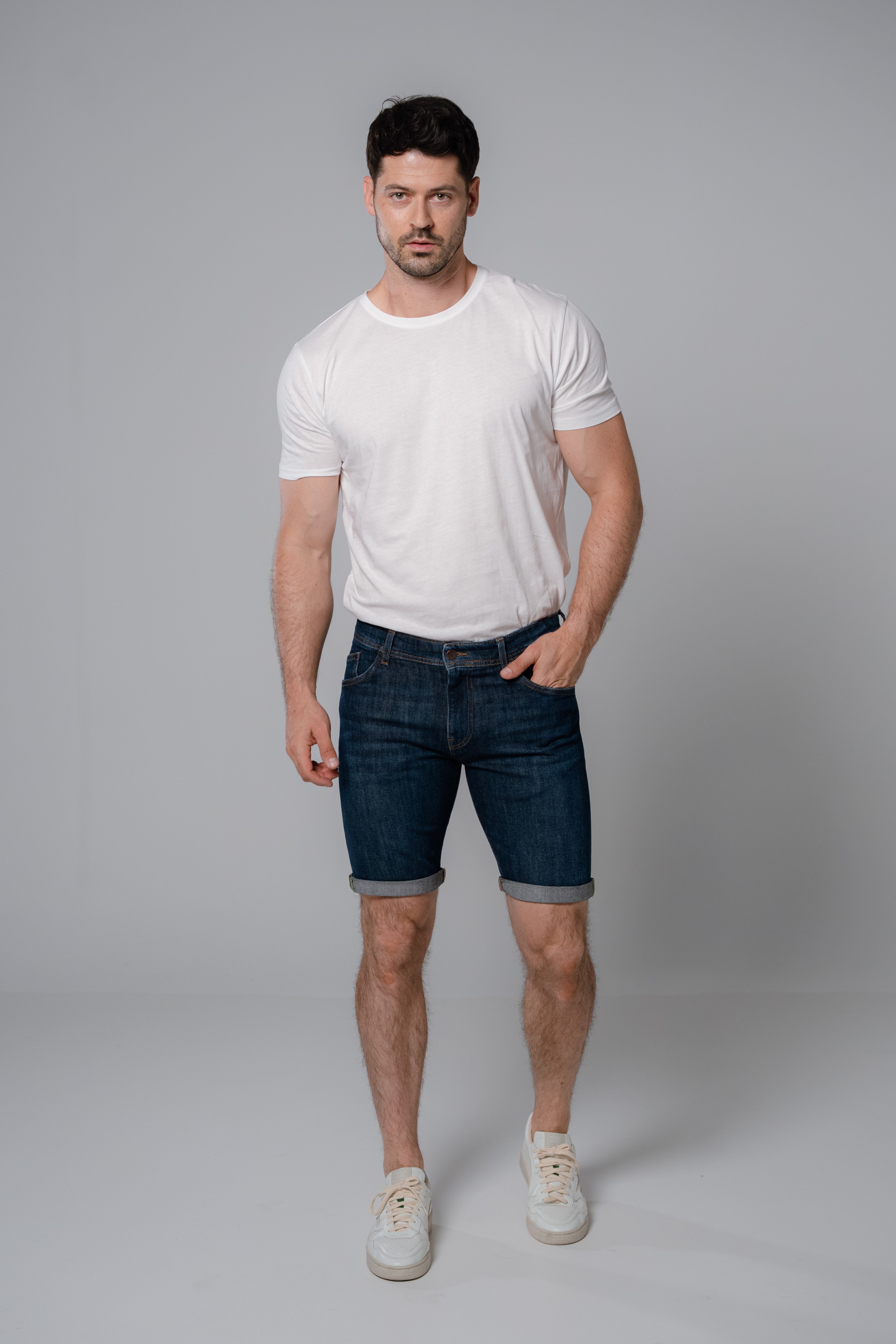 Feuervogl Jeansbermudas fv-Lin:us Denim Bermuda 5-Pocket-Style