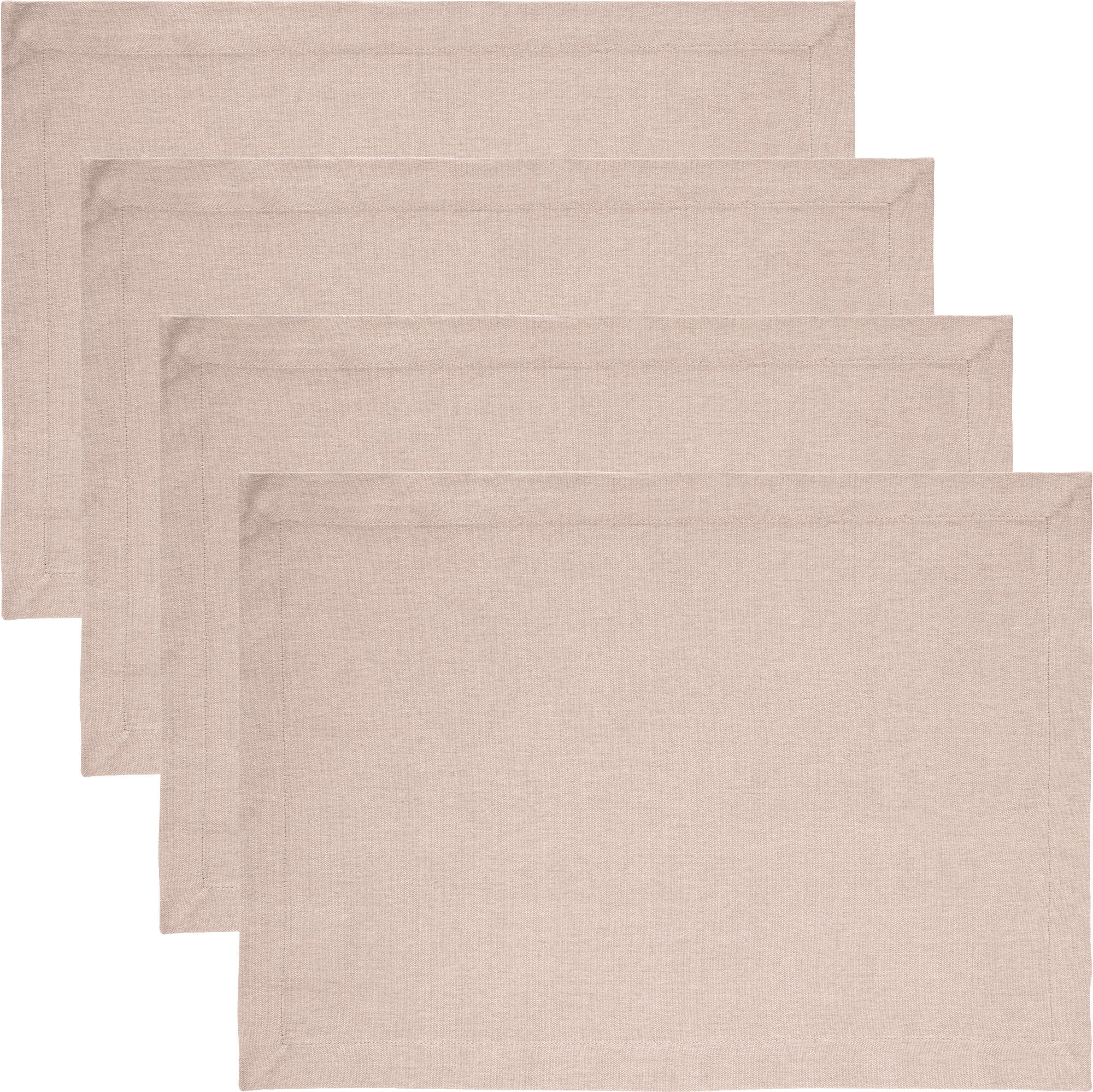 REDBEST Platzset Tischset "Tulsa" 4er-Pack, Baumwolle Uni