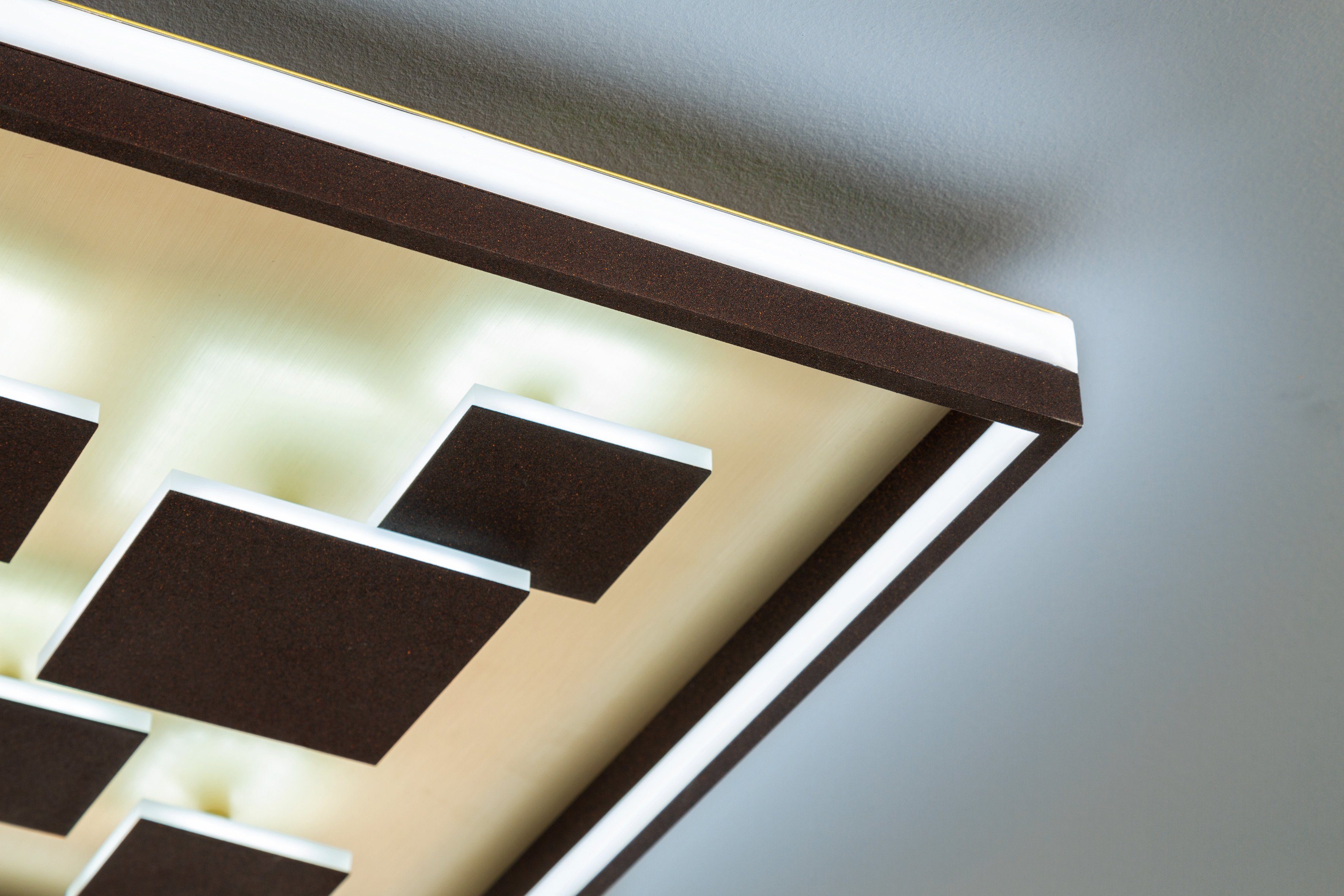 HONSEL LED Warmweiß integriert, Rico, FISCHER fest Dimmfunktion, LED & Deckenleuchte