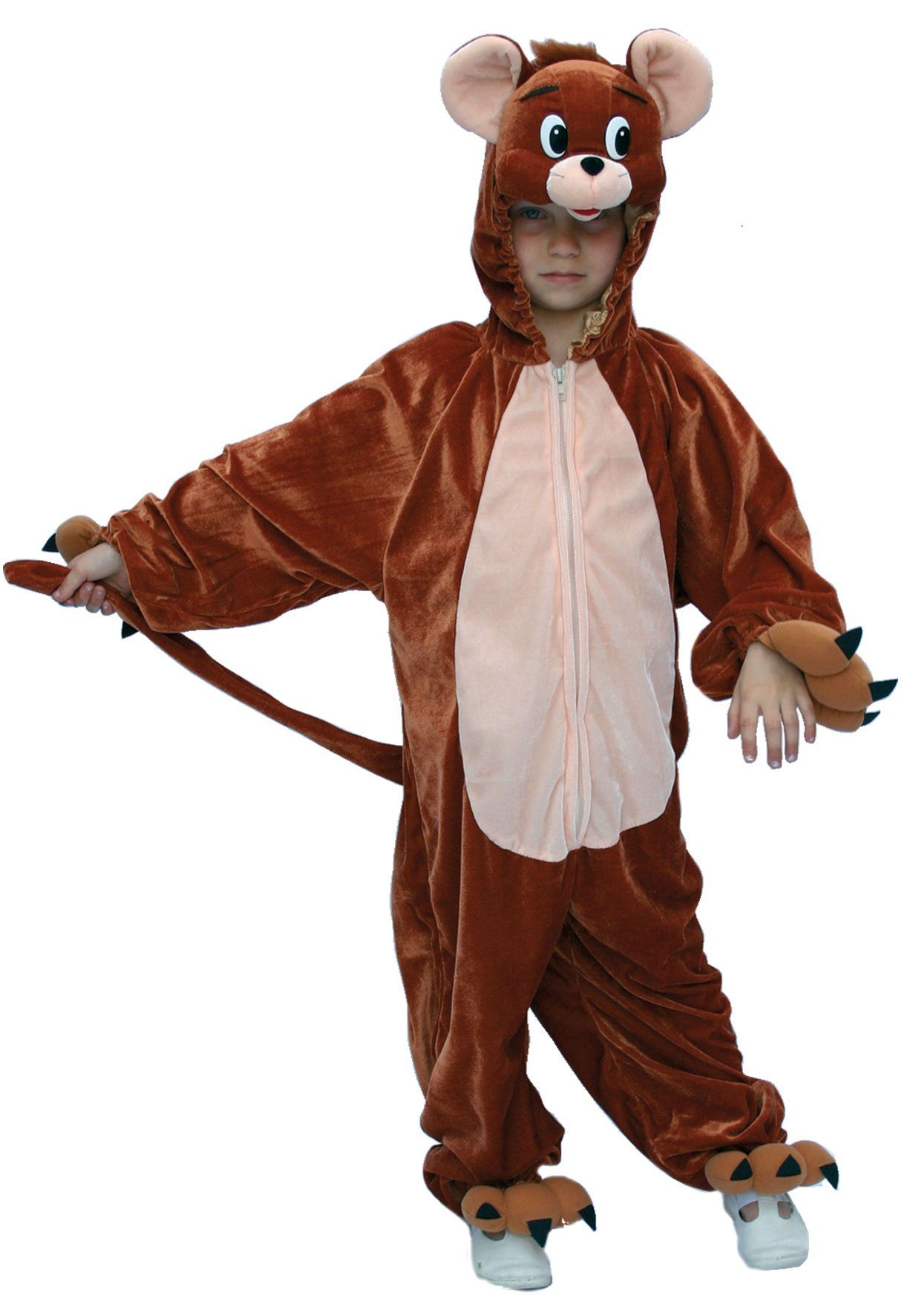 Kostüm Maus Jerry Plüsch Tierkostüm Kinder