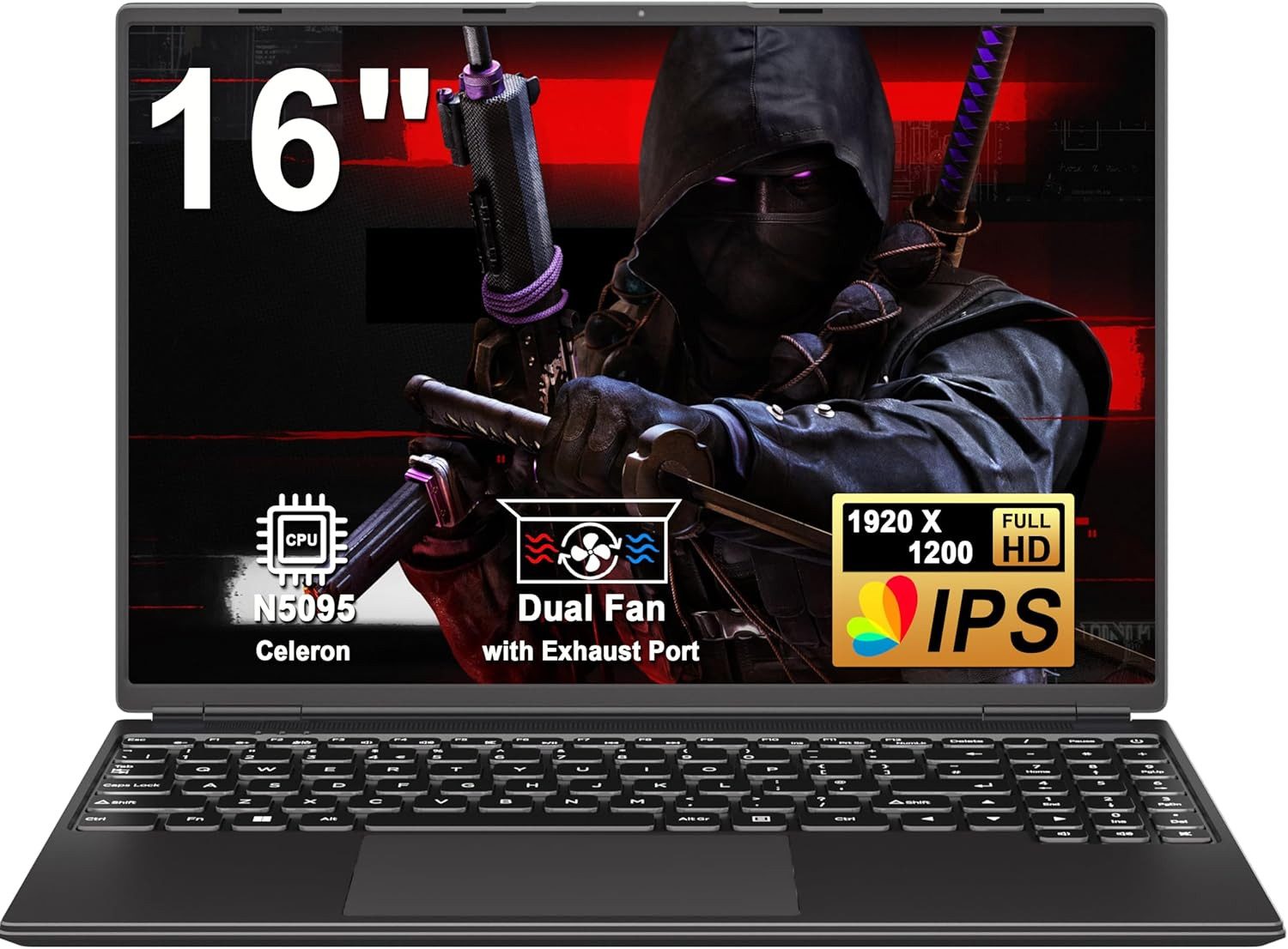 bvate Laptop 12GB 512GB 1TB SSD Espansione Notebook 16 Pollici N5095 Notebook (N5095, N5095)