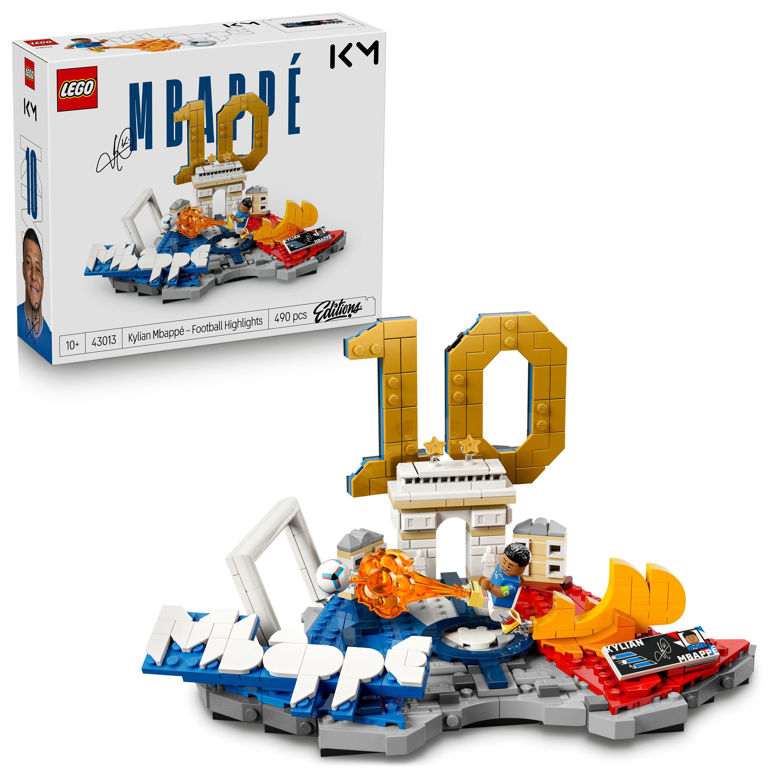 LEGO® Kylian Mbappé – Fußball-Highlights (43013), LEGO Editions Football Konstruktionsspielsteine, (490 St)