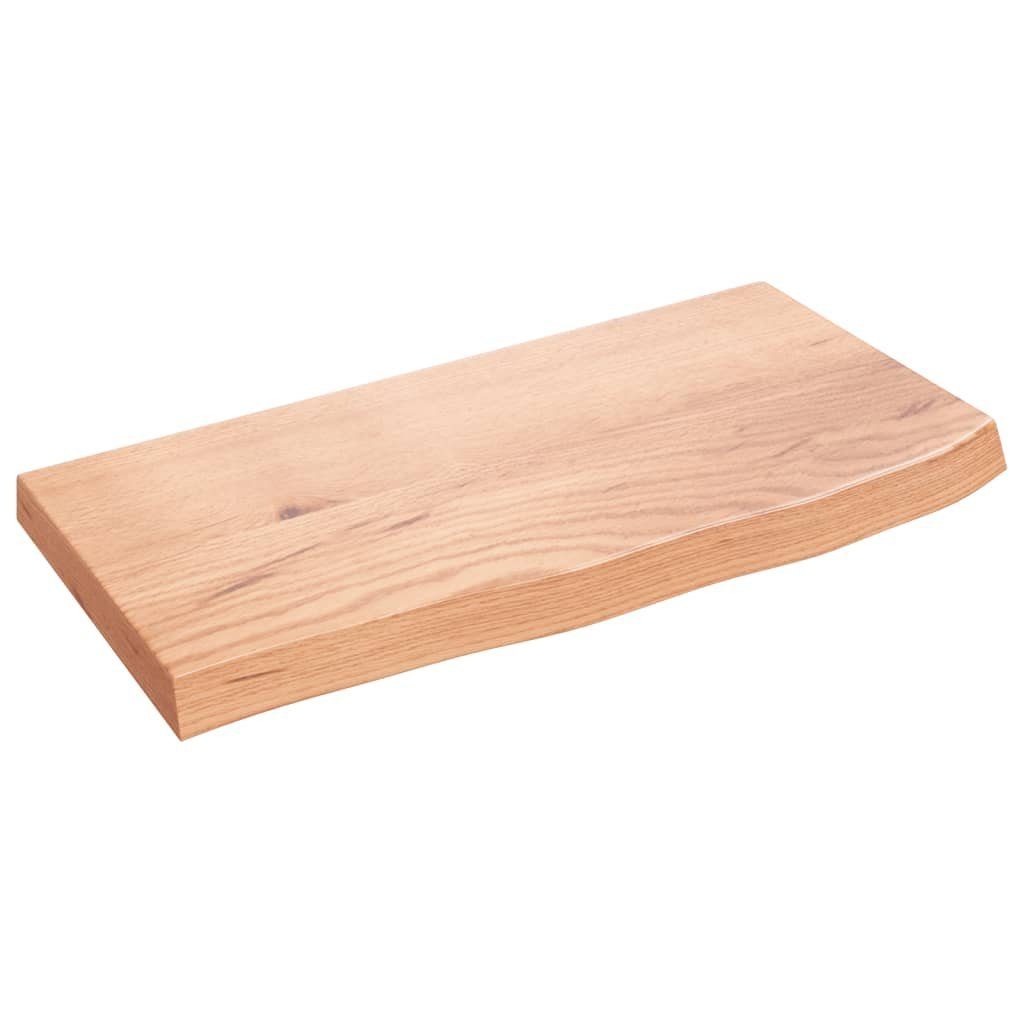 vidaXL Waschtischplatte Waschtischplatte Hellbraun 60x30x(2-4) cm Massivholz Behandelt