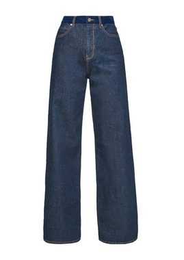s.Oliver 5-Pocket-Jeans »Regular: Jeans mit Cord-Bund« Waschung