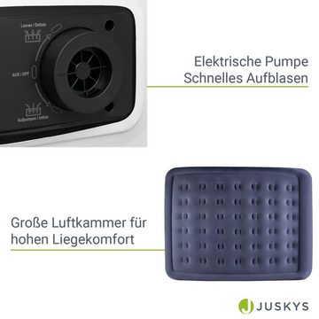 Juskys Luftmatratze Sapri L, Doppel-Luftbett, selbstaufblasend, wasserdicht, inkl. Pumpe, Tasche