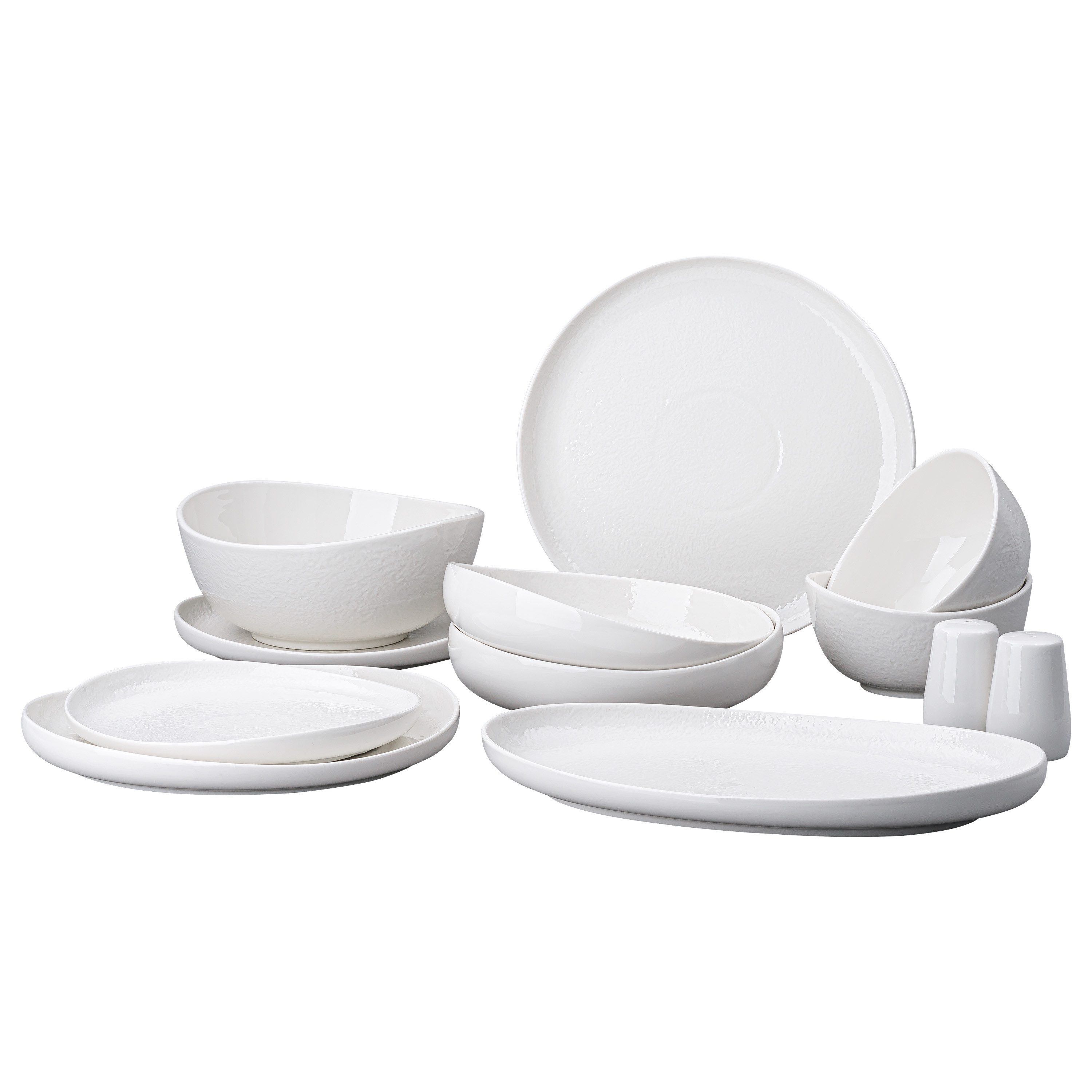 Mulex Geschirr-Set MILA (27-tlg), 6 Personen, Porzellan, 27 teilig