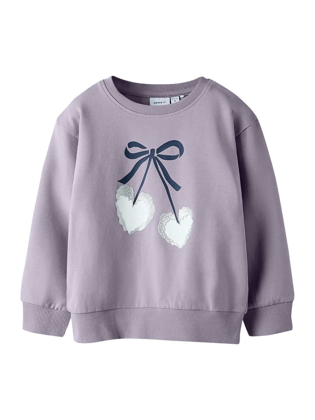 Name It Sweatjacke Sweatshirt mit Glitzermotiv Mädchen