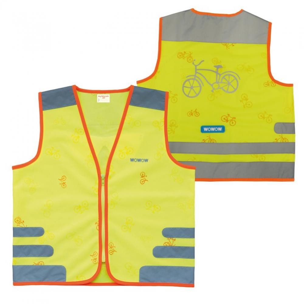 Warnweste Wowow Sicherheitsweste Nutty Jacket für Kinder gelb mit Refl Streifen