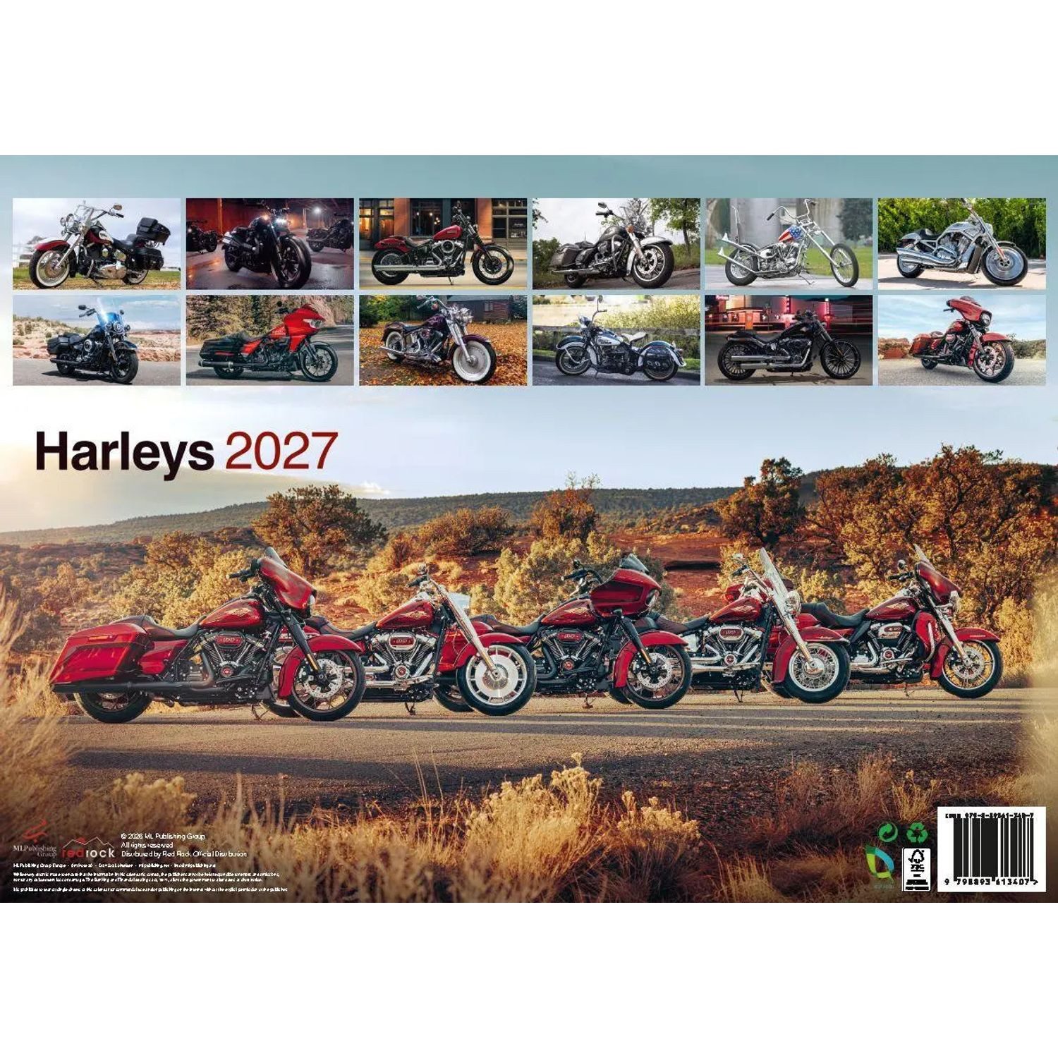 Wandkalender Harleys 2027 - Der Harley Davidson Kalender – Bild 2 von 5