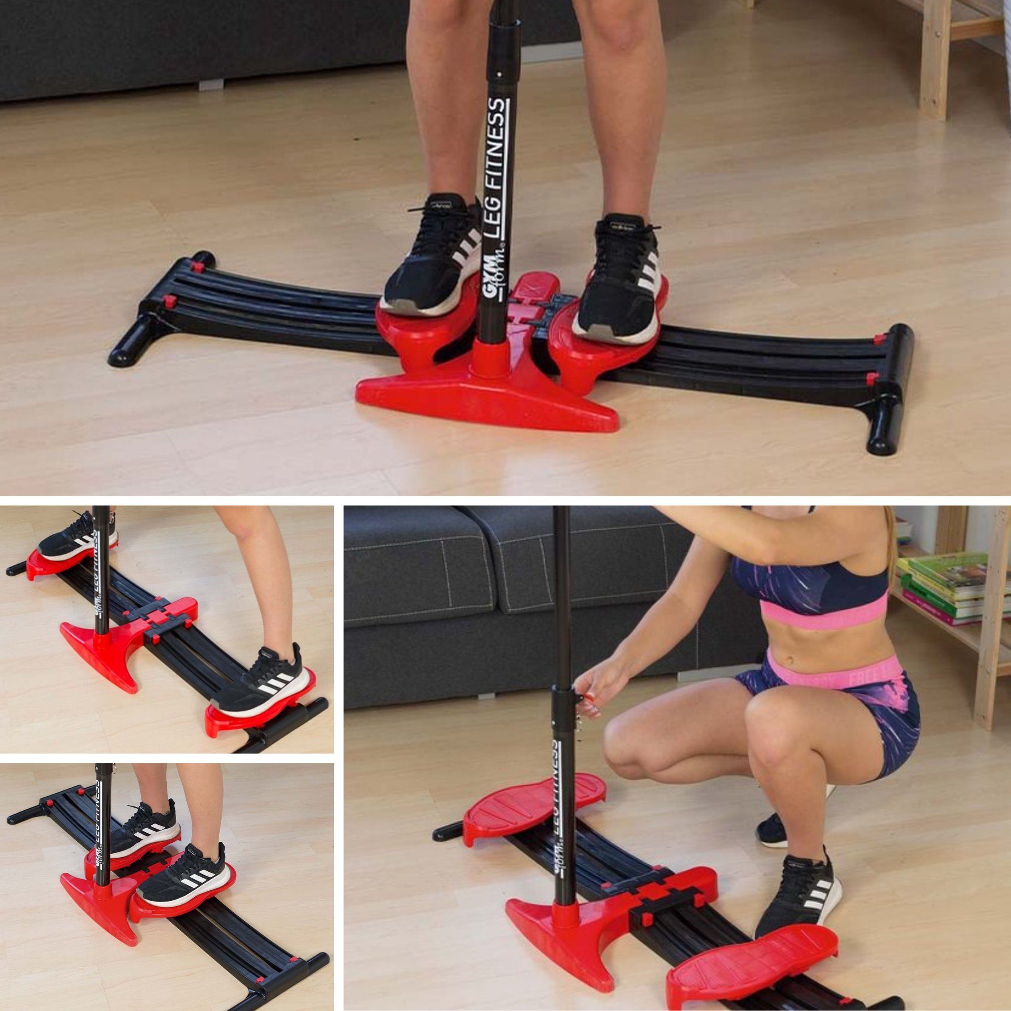 Gymform® Multitrainer zuhause Bauch, Trainer Po Leg Beckenbodentrainer, & Fitness für - klappbar für Beine