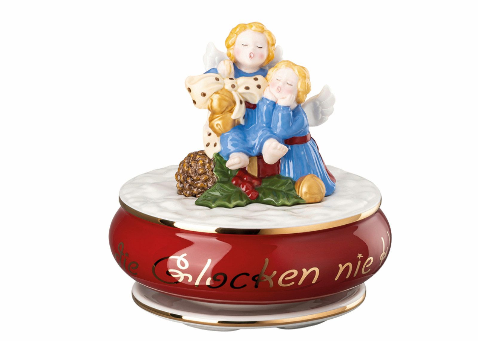 Hutschenreuther Weihnachtsfigur Sammelserie 2024 Süßer die Glocken nie klingen Spieluhr