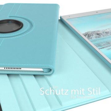 EAZY CASE Tablet-Hülle Rotationcase für iPad Air 3. Gen. & Pro 10,5" 2017 10,5 Zoll, Schutzasche für Tablets Flipcase Hülle Kratzschutz Displayschutz Blau