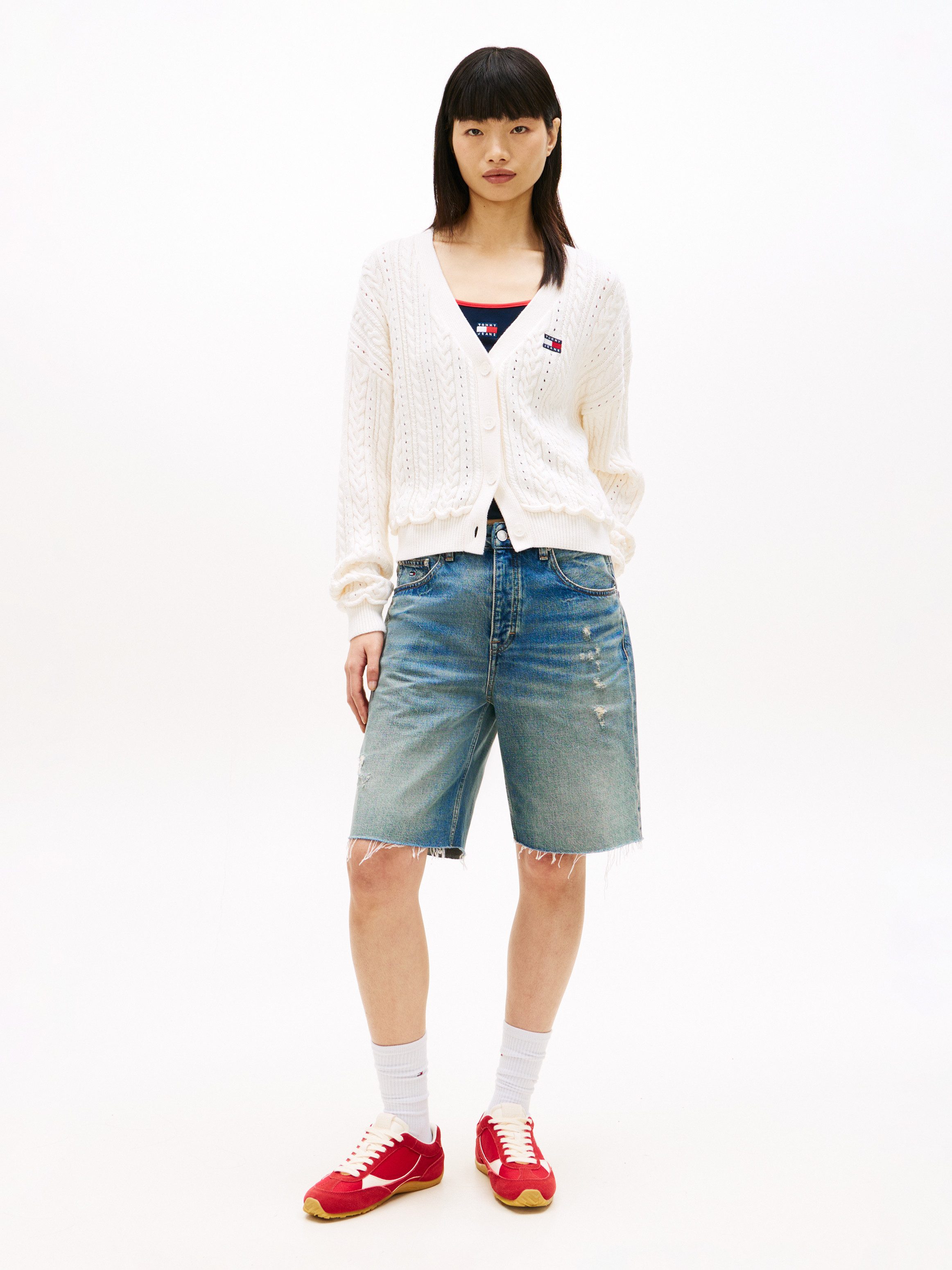 Tommy Jeans Strickjacke TJW BOXY GMD CARDIGAN