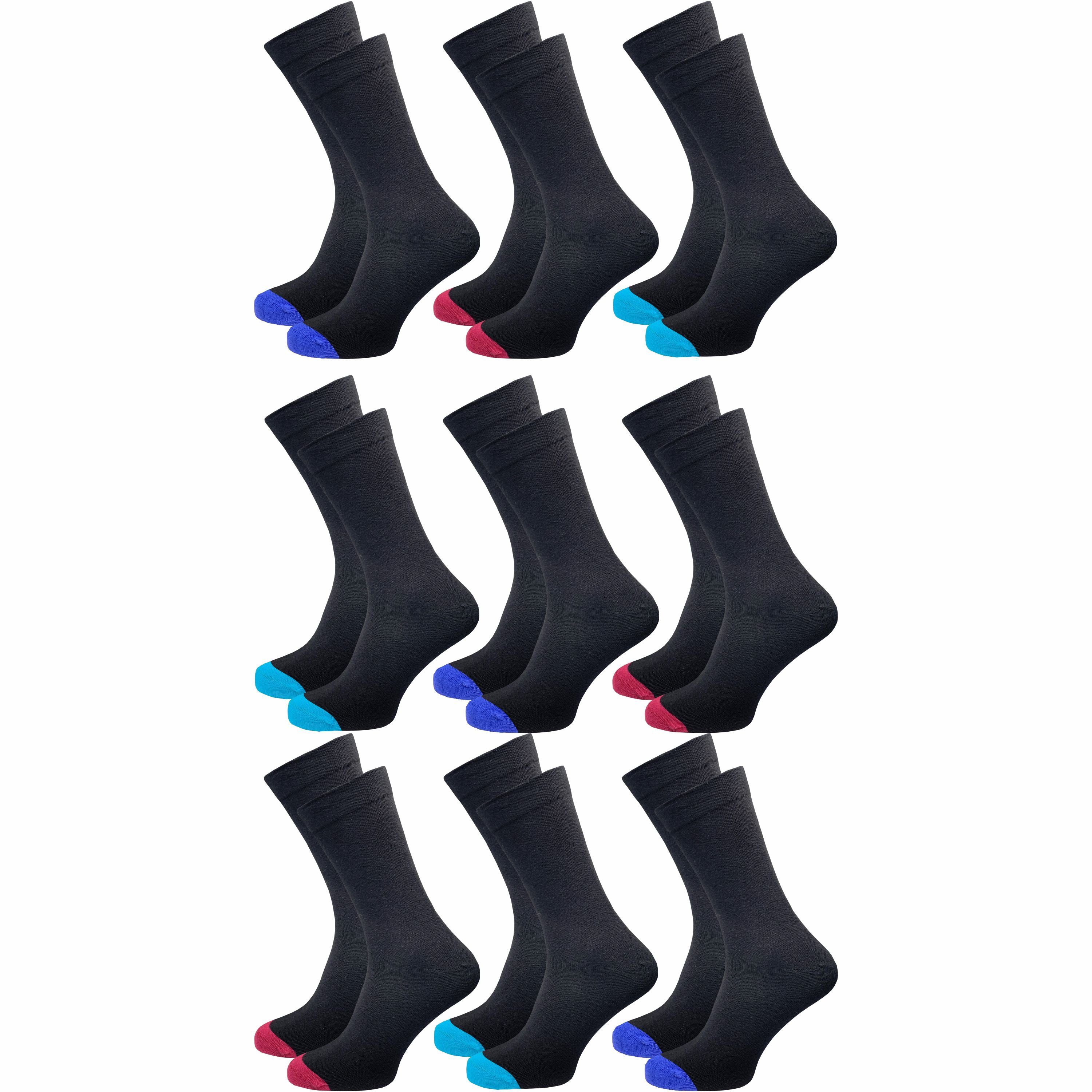 GAWILO Diabetikersocken für Damen - Ohne Gummibund - Ohne drückende Naht - Extra weit (9 Paar) Venensocke mit hohem Anteil Baumwolle sorgt für angenehmes Fußklima
