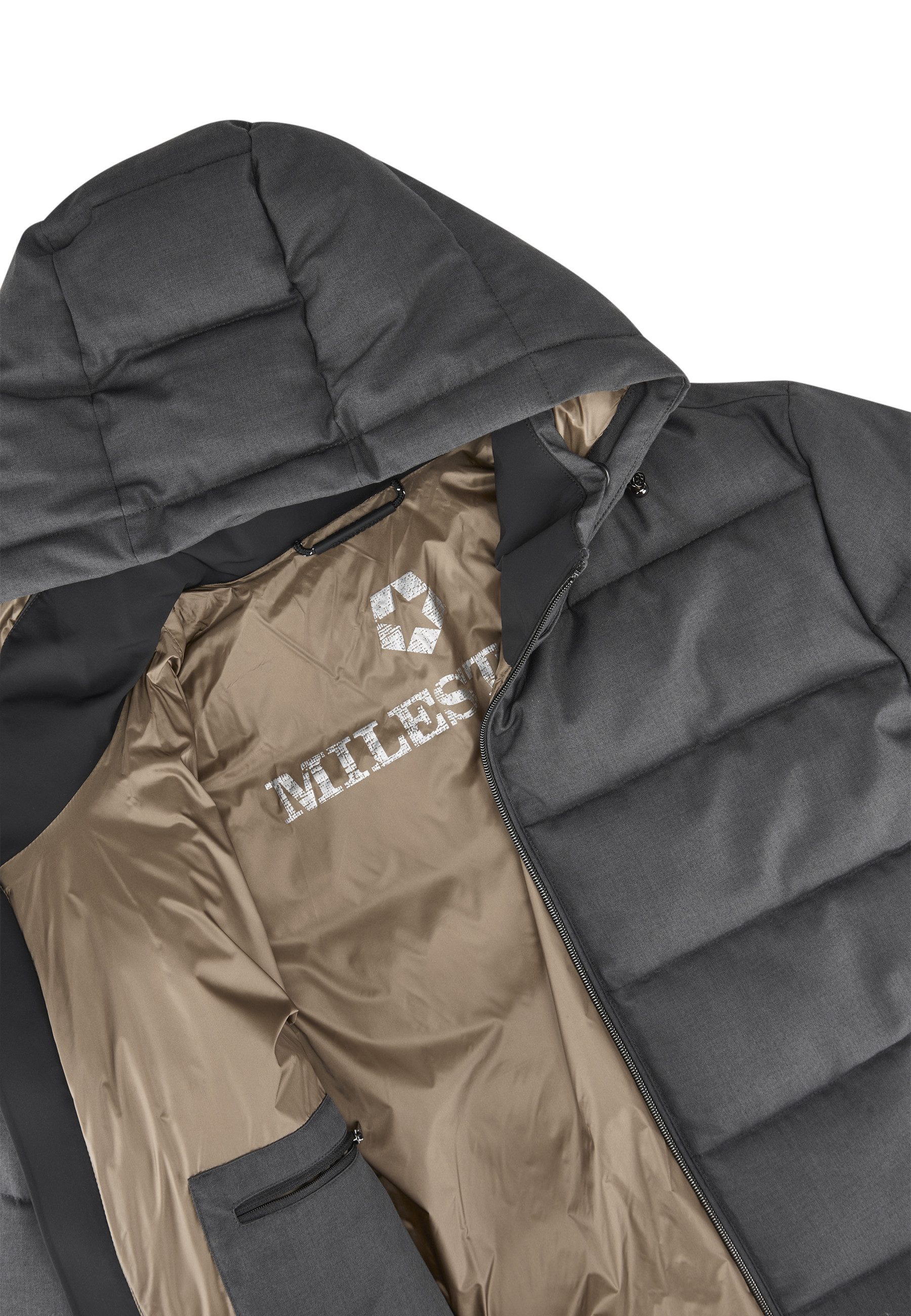 Milestone Steppjacke MSMauro Herren Übergangsjacke Jacke gesteppt lockere Passform