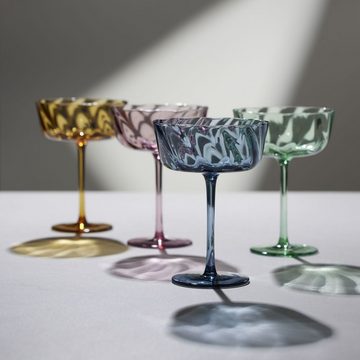 LYNGBY-GLAS Champagnerglas Vienna Grün, Glas