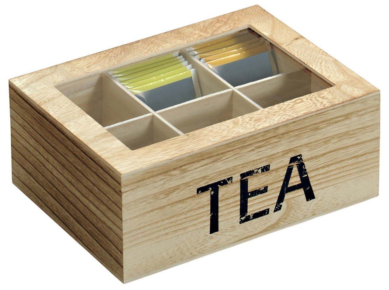 Kesper Vorratsdose Teebox mit Aufschrift TEA