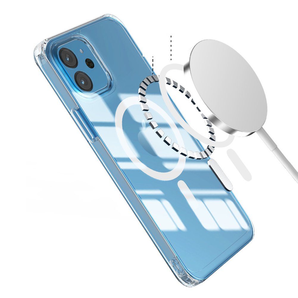 SCRTD Smartphone-Hülle Magnetisch iPhone 14/ 14 Pro/14 pro max Hülle,  Harter PC mit weichen Kanten, für iPhone 14/14 Pro/iPhone14Pro max