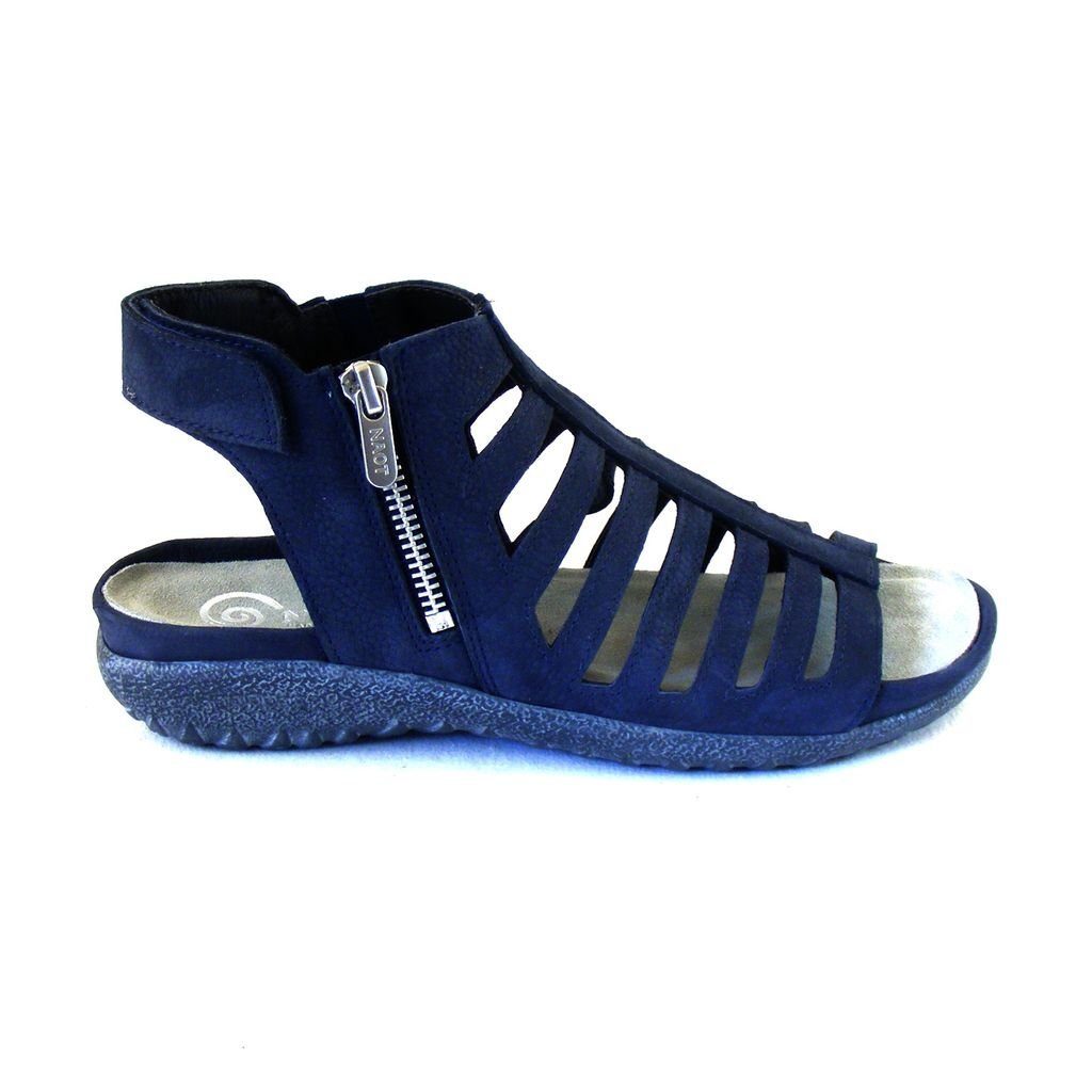 Schuhe Damen Pitau Naot 17969 navy Fußbett blaugrau Sandalen NAOT Leder Sandalette