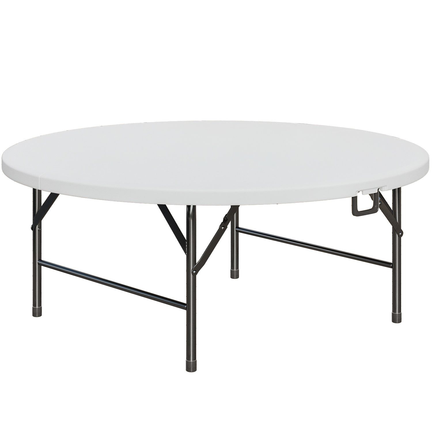 GGMMÖBEL Campingtisch Mio Polyethylen (1 Stück), Rund Aussen UV-beständig/Wetterbeständig