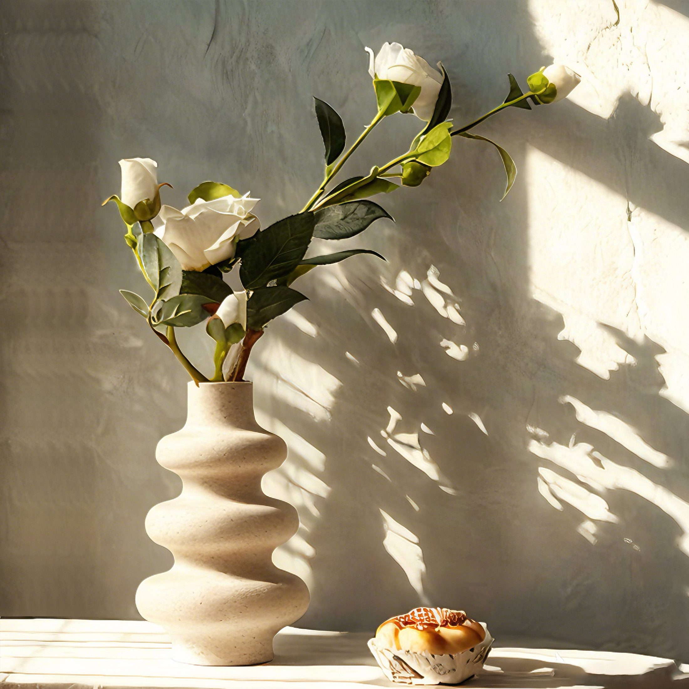 Masbekte Dekovase Keramik Vase, Matte Pampasgrasvase, günstig online kaufen