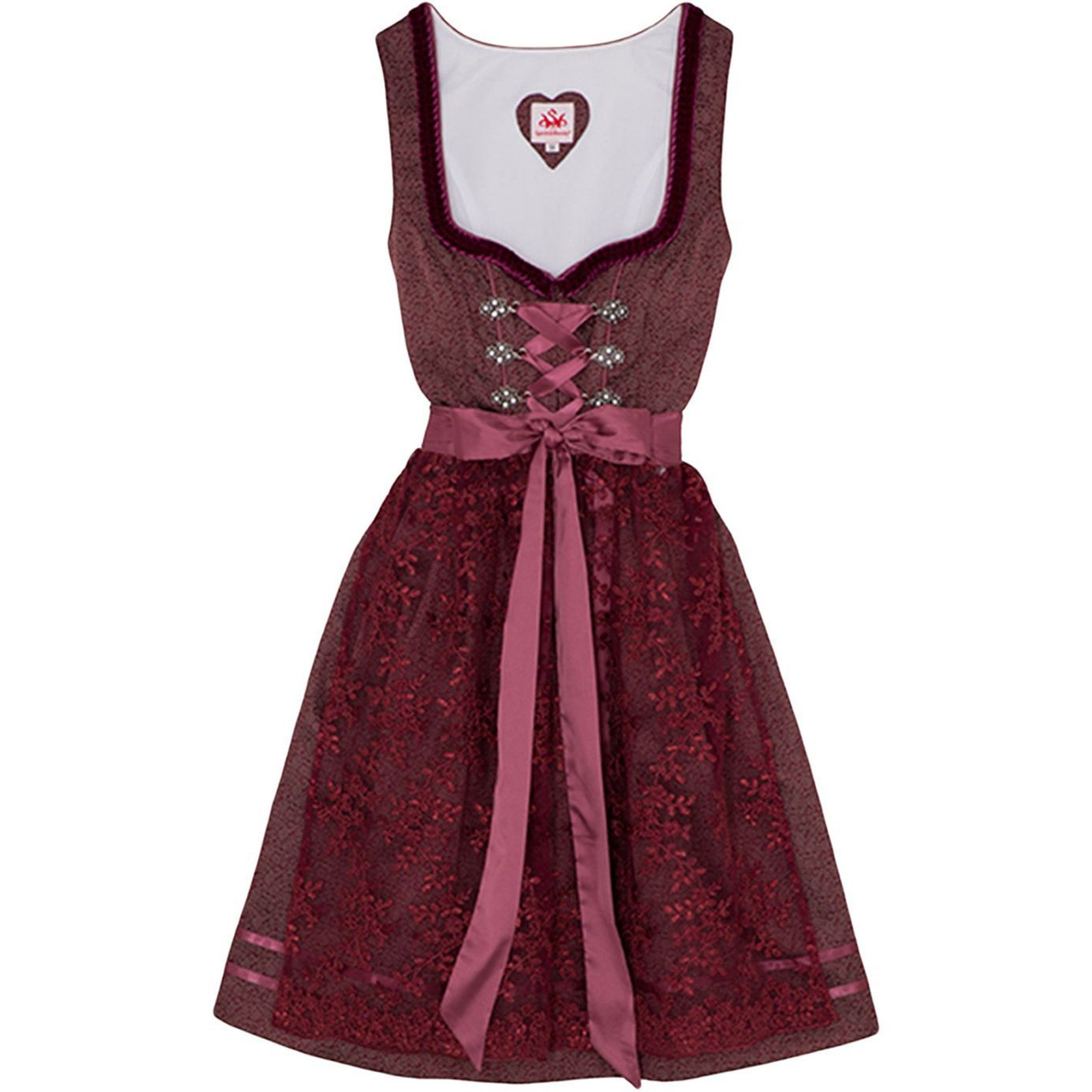 Spieth & Wensky Dirndl Bea Dirndl Dirndl Bea 2-teiliges Midi-Dirndl Kleid D günstig online kaufen