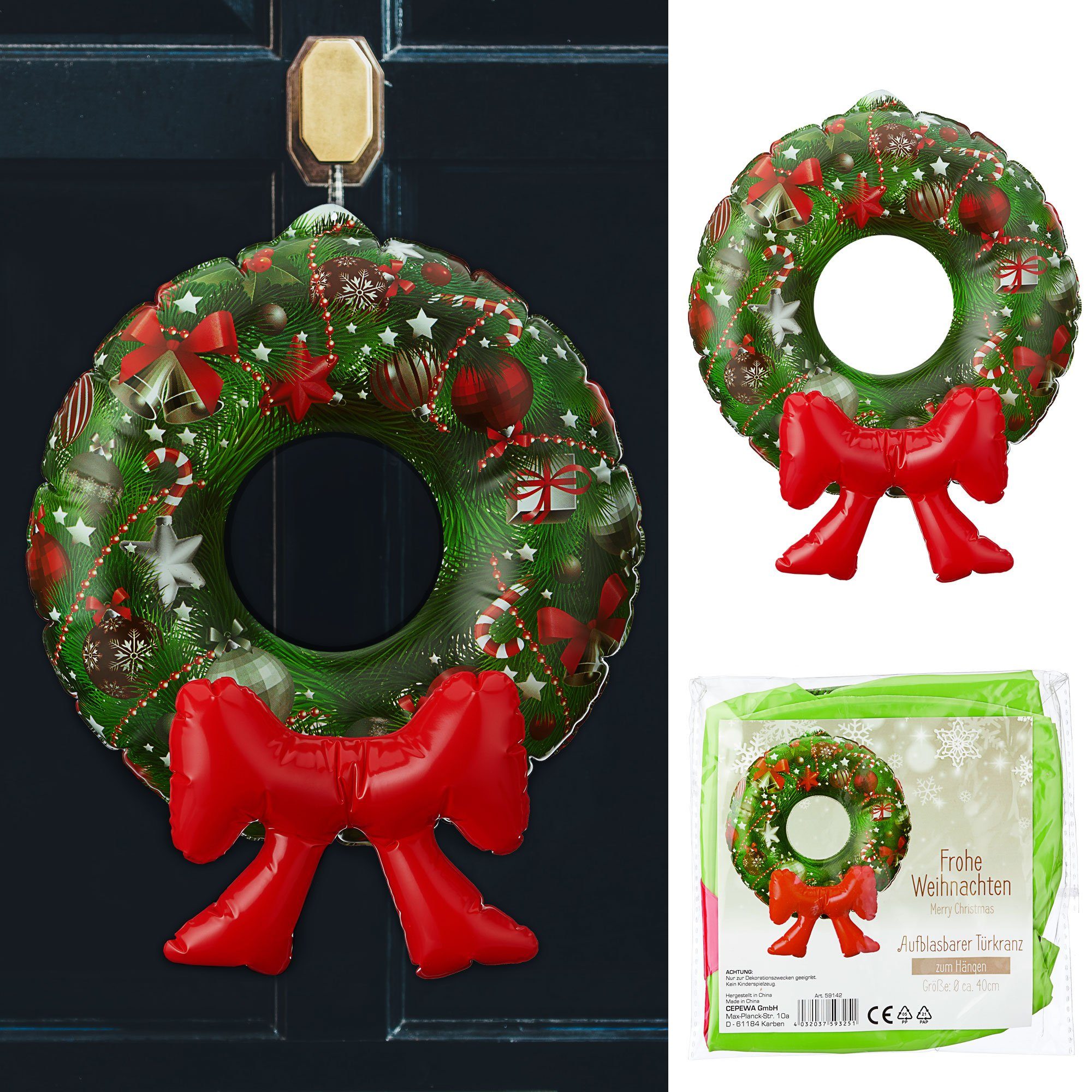 CEPEWA Dekokranz Türkranz aufblasbar Ø40cm zum günstig online kaufen