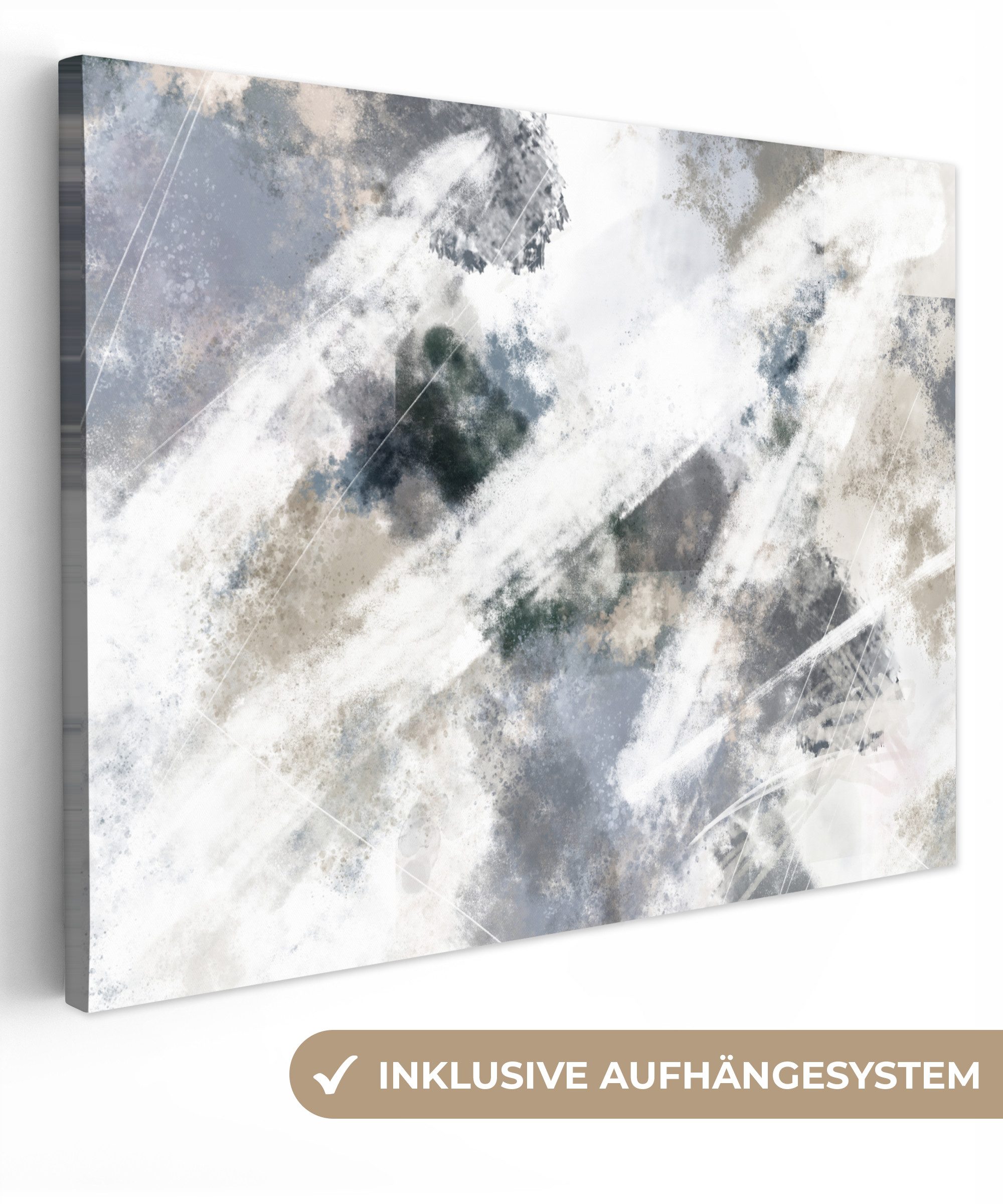 Kunst - Muster - Grau - Weiß