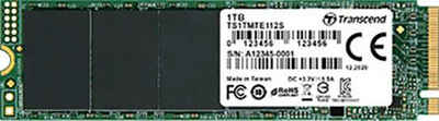 Transcend MTE112S PCIe SSD 1TB interne SSD (1 TB) 1700 MB/S Lesegeschwindigkeit, 1400 MB/S Schreibgeschwindigkeit