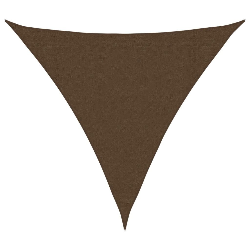 Sonnensegel Sonnensegel 160 g/m² Braun 3,6x3,6x3,6 m HDPE