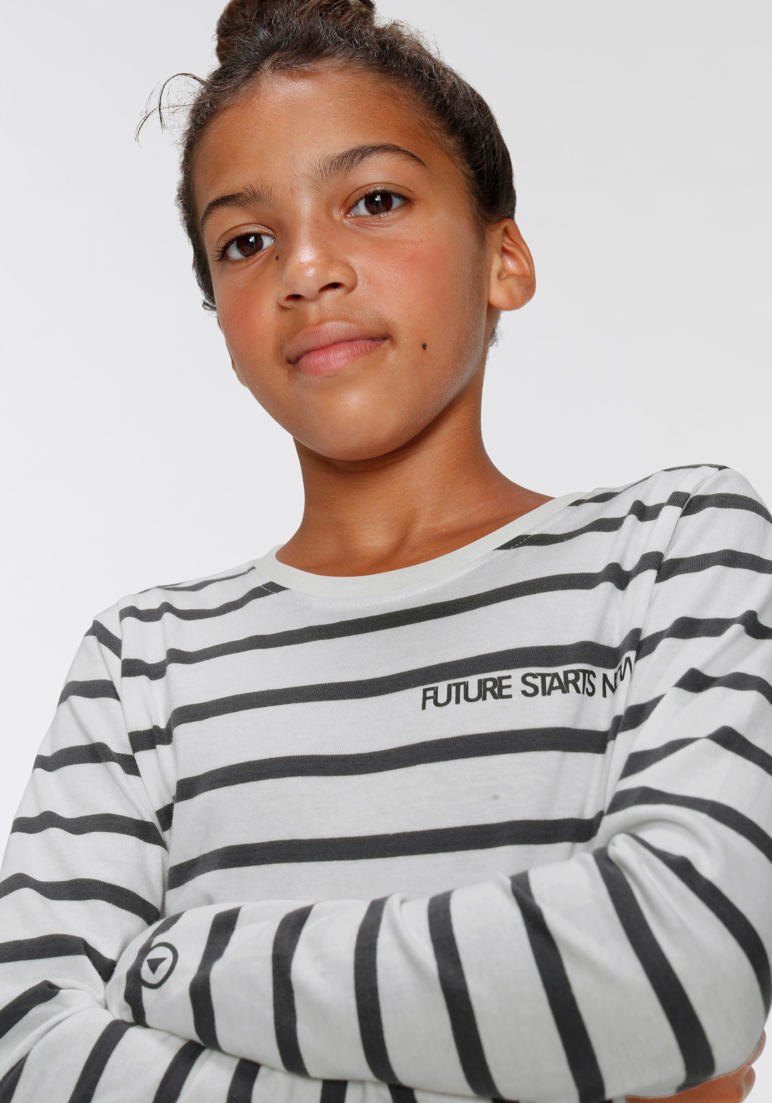 KIDSWORLD Langarmshirt Future starts now! langärmlig, Basic-Passform – Bild 5 von 5
