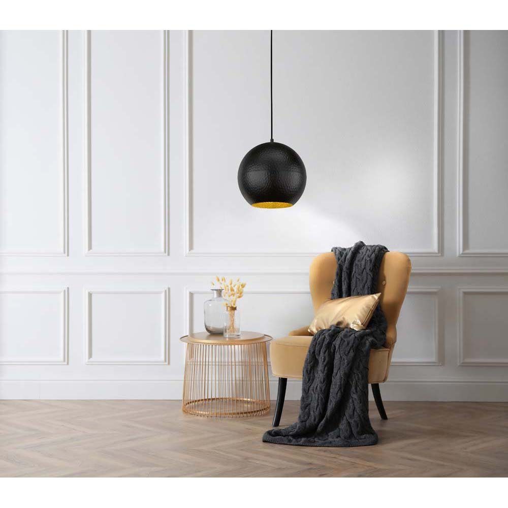 FISCHER & HONSEL Pendelleuchte, Leuchtmittel nicht inklusive, Pendelleuchte Esstischlampe Hängelampe Hammerschlag Wohnzimmerlampe