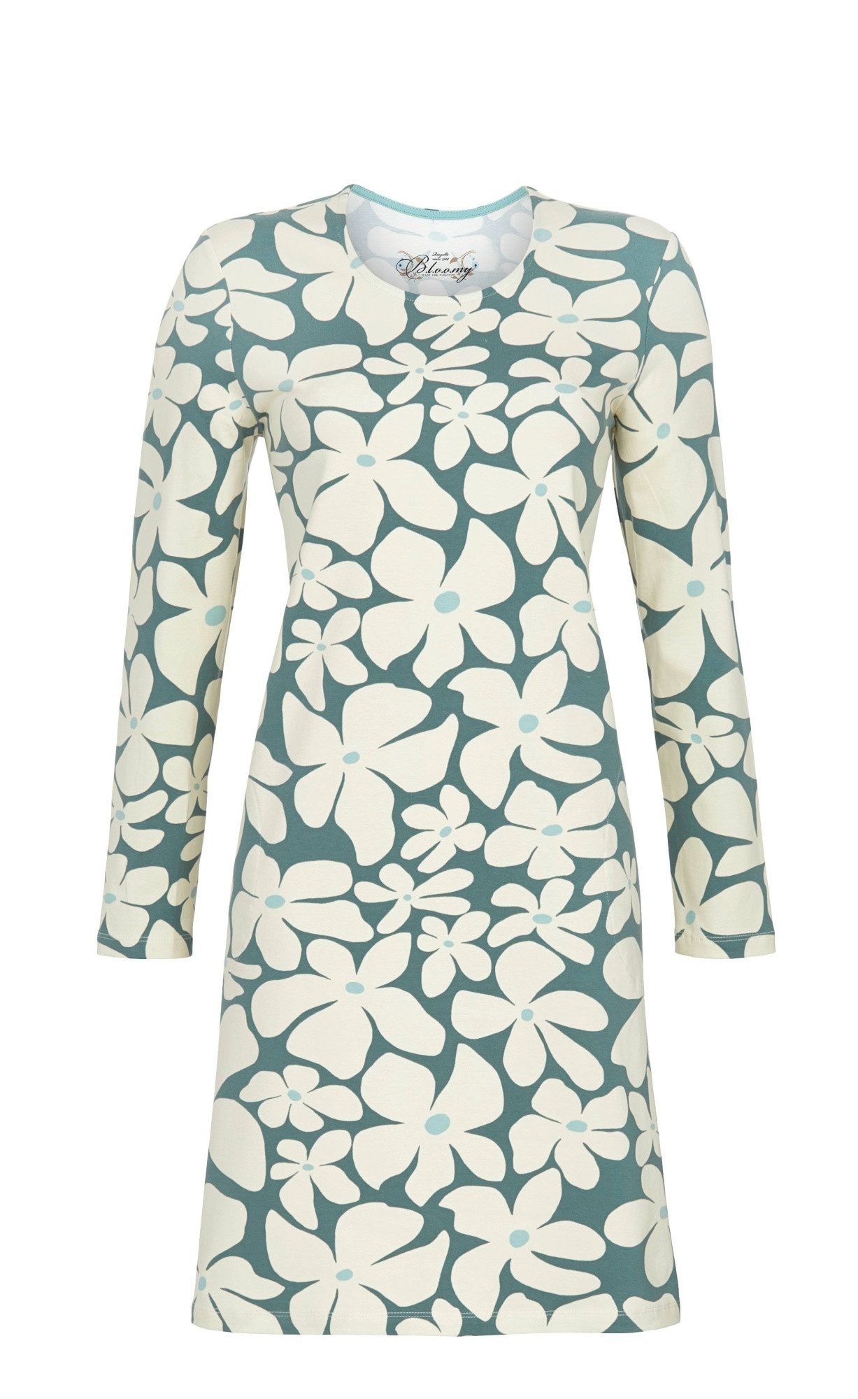 Nachthemd mit abstrahiertem Blumenprint