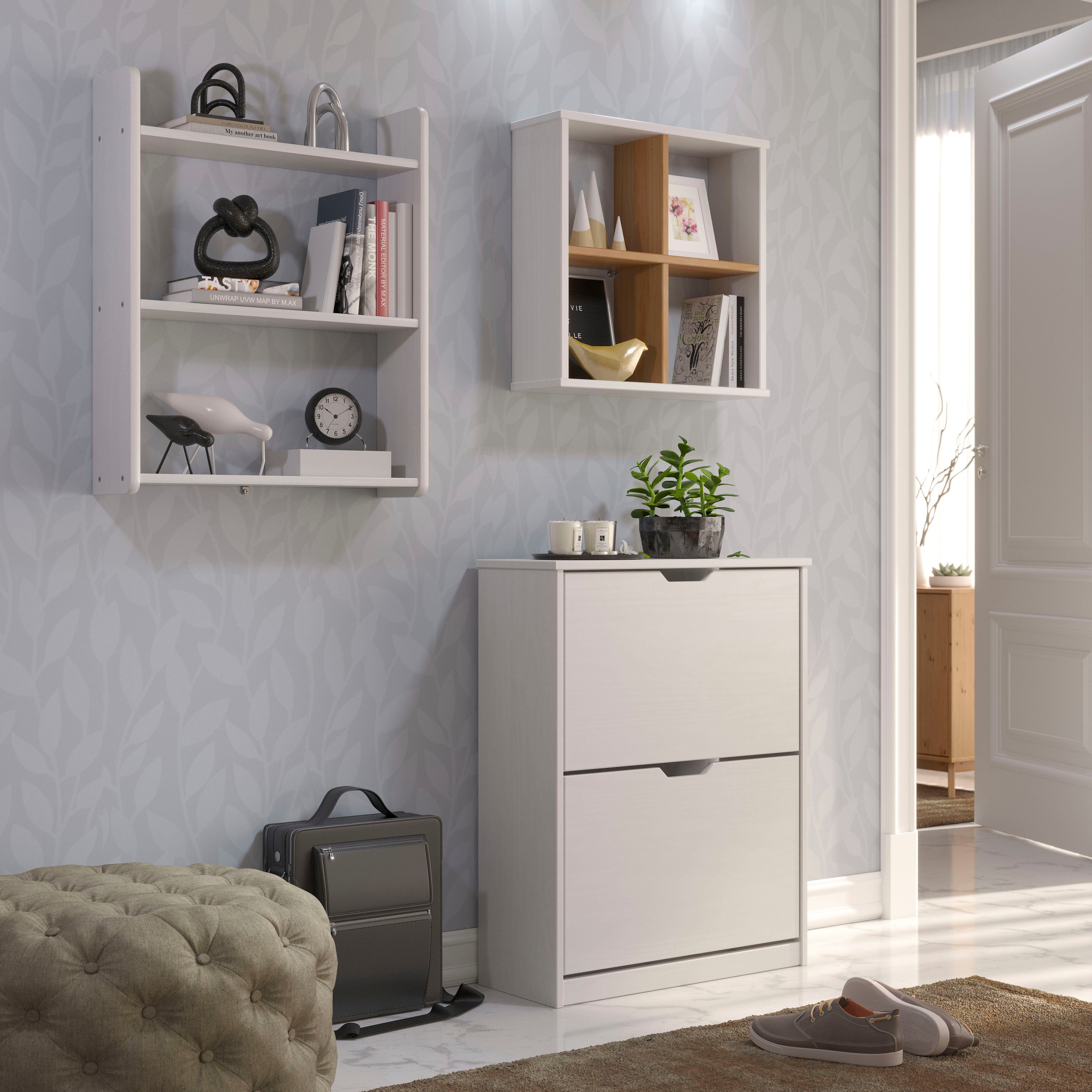 INTER-FURN Schuhschrank "Mestre", praktisch und aus massiver Kiefer günstig online kaufen