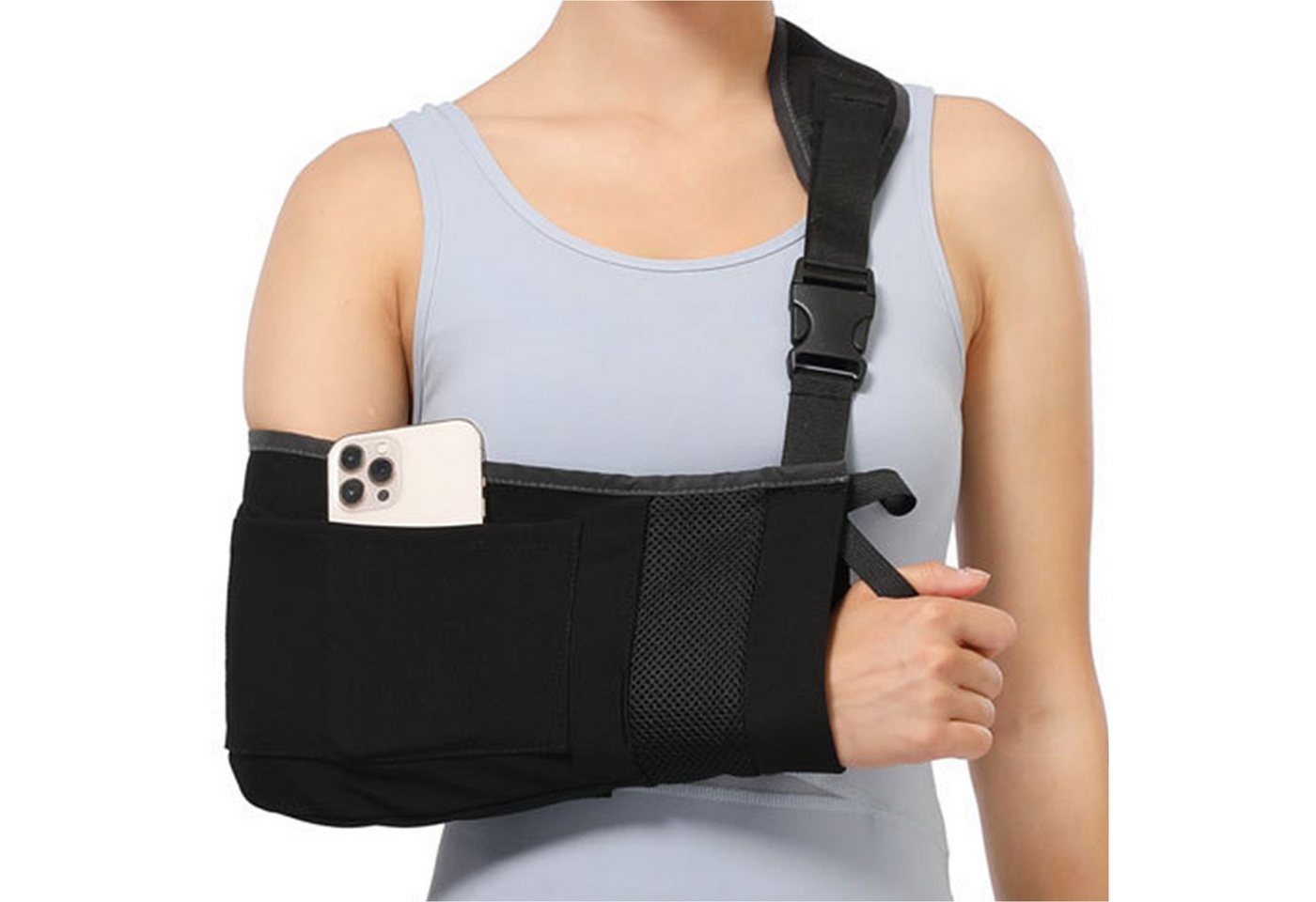 Mutig Armbandage Armschlinge,Armbinde,Armschlinge Schulter Rechts Links, Armschiene (ellenbogenbandage,Arm Bandage, Schulter Bandagen, tennisarm bandage,ellenbogen bandage,golfarm bandage,arm bandage), für Erwachsener,Herren,Damen, Arm,Schulter mit Anti-R