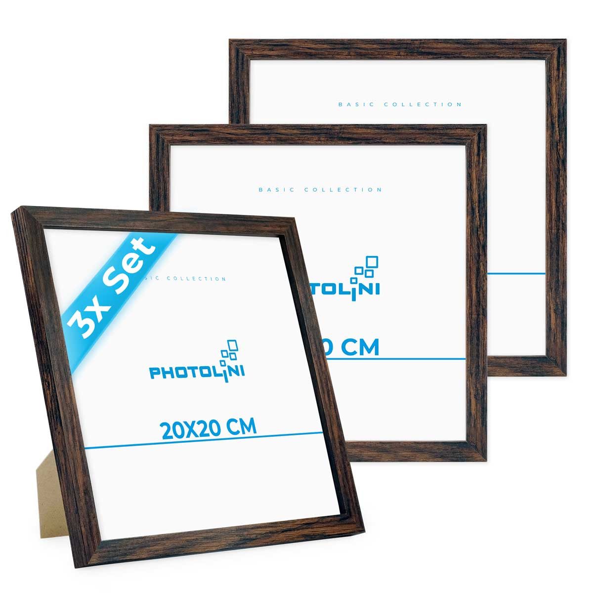 PHOTOLINI Bilderrahmen 3er Set, stabiles MDF-Holz, günstig online kaufen