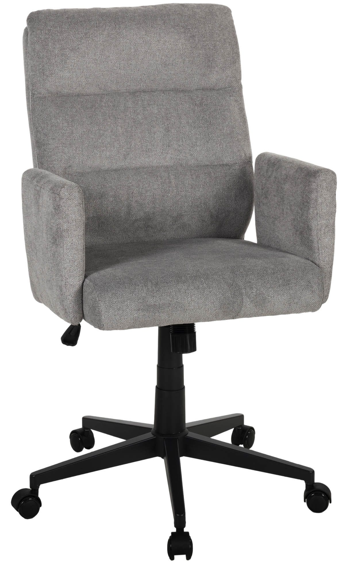 Duo Collection Bürostuhl Charly, Taschenfederkern, in grau, Kordstoff - 64x96x64cm (BxHxT)