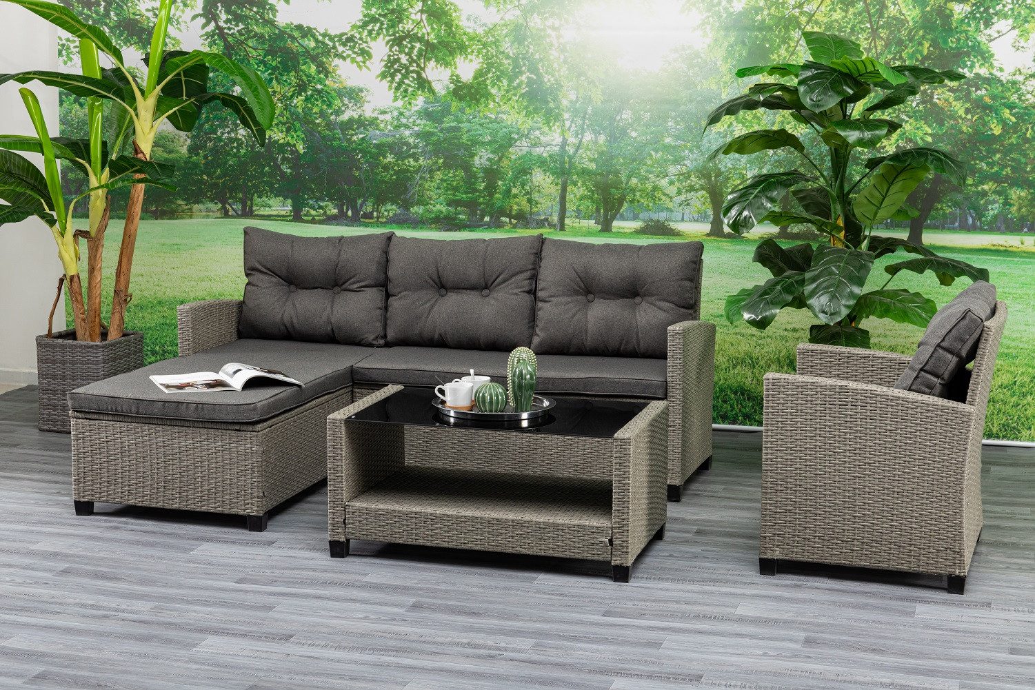 Gardissimo Gartenlounge-Set Turin Lounge / Gartenmöbelset günstig online kaufen