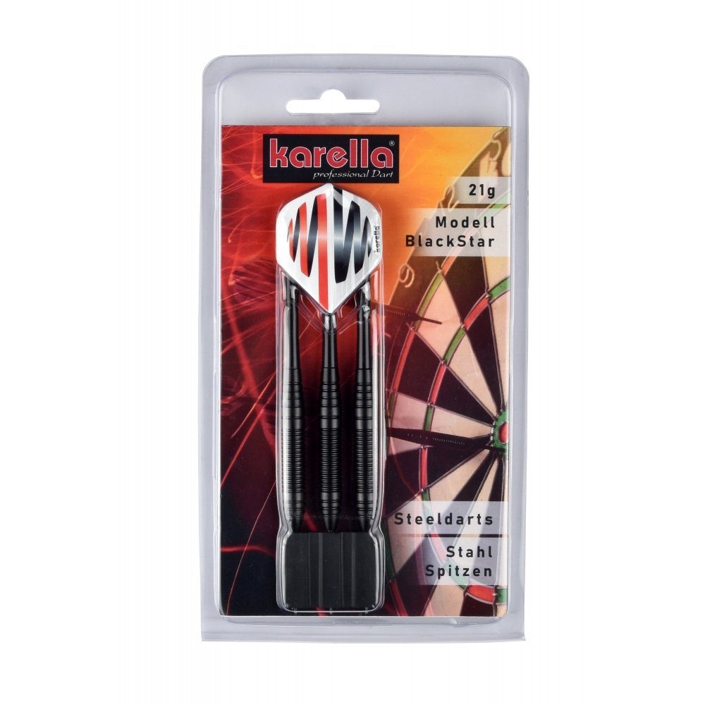 Karella Dartpfeil Dartset Blackstar Steel 21g
