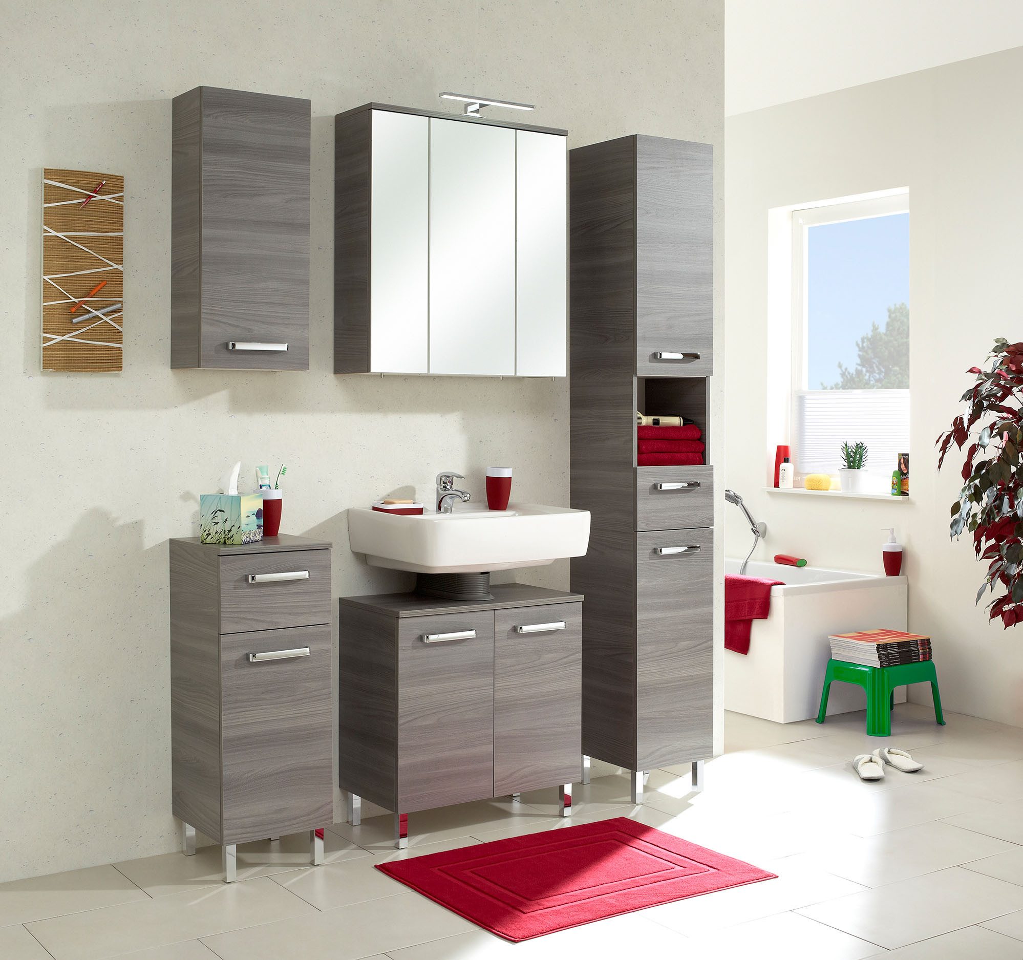 Saphir Hochschrank mit 2 Einlegeböden