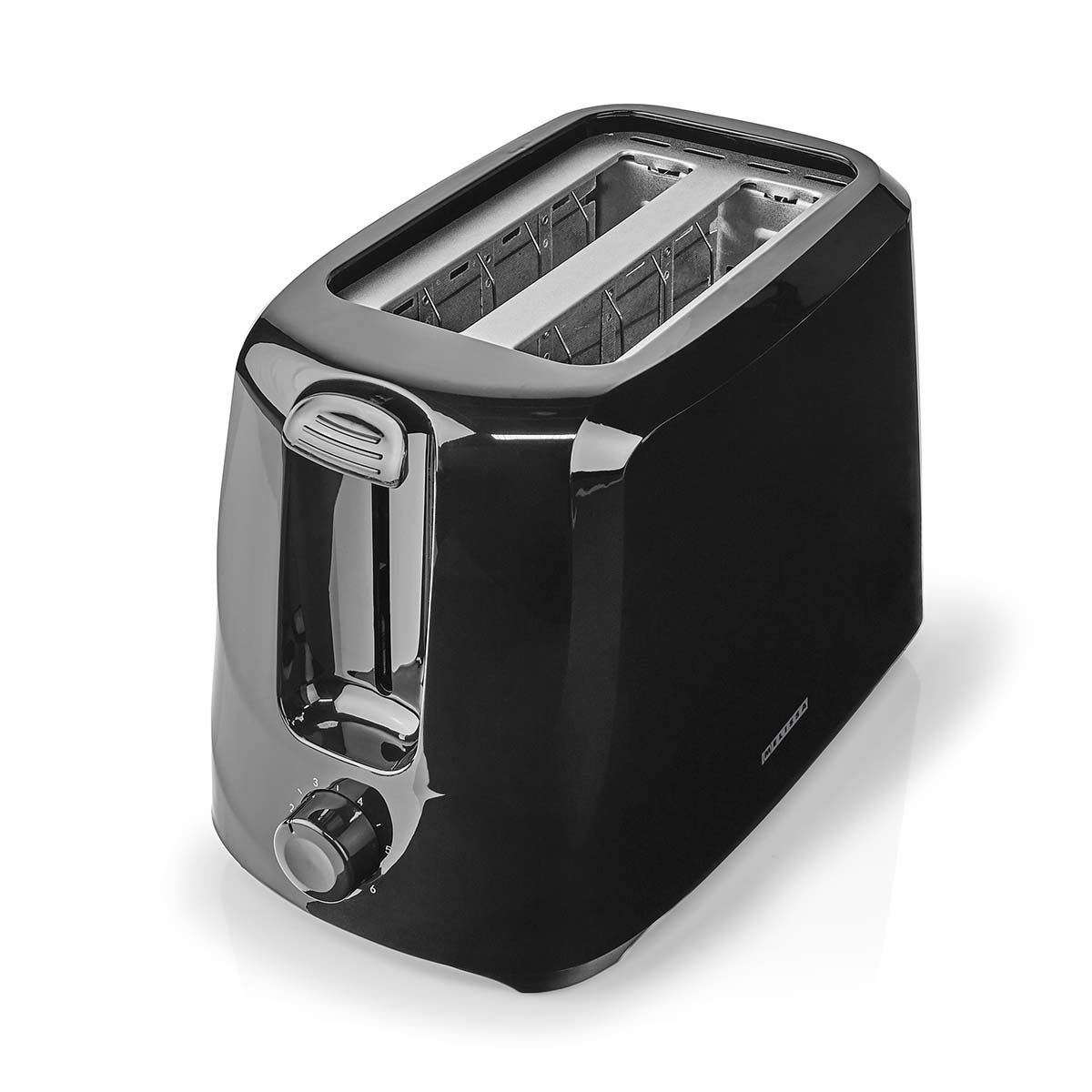 MELISSA Toaster 16140149, freistehend, für Beton, Fliesen, Mauerwerk, Mörtel, Putz, 700 W, 6 Bräunungsstufen, herausnehmbares Krümelfach, kompakte Nutzung