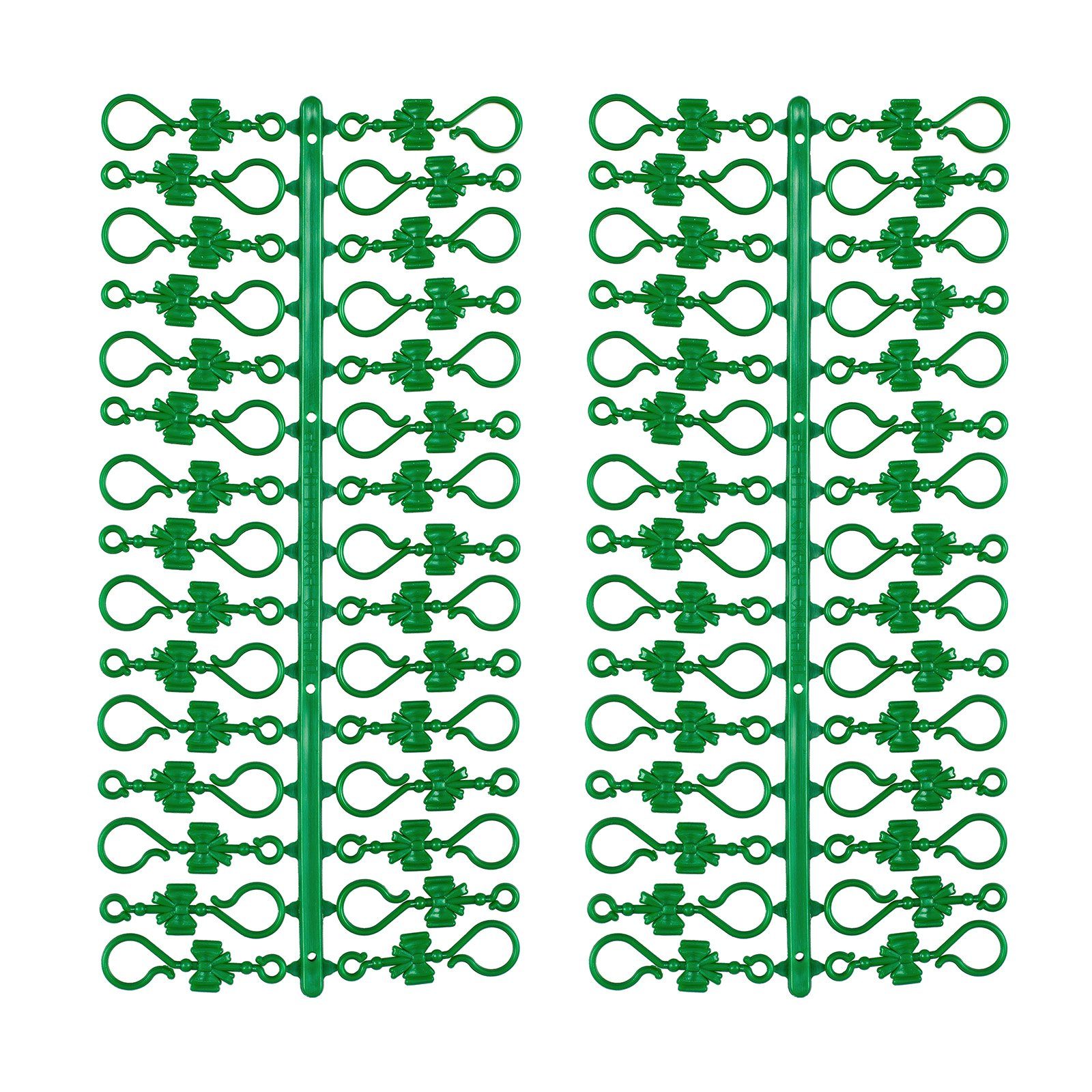 Grüne "Klassik Aufhänger Weihnachtskugeln 60 Navidacio Schleife" Haken Weihnachtsbaumkugel Stück