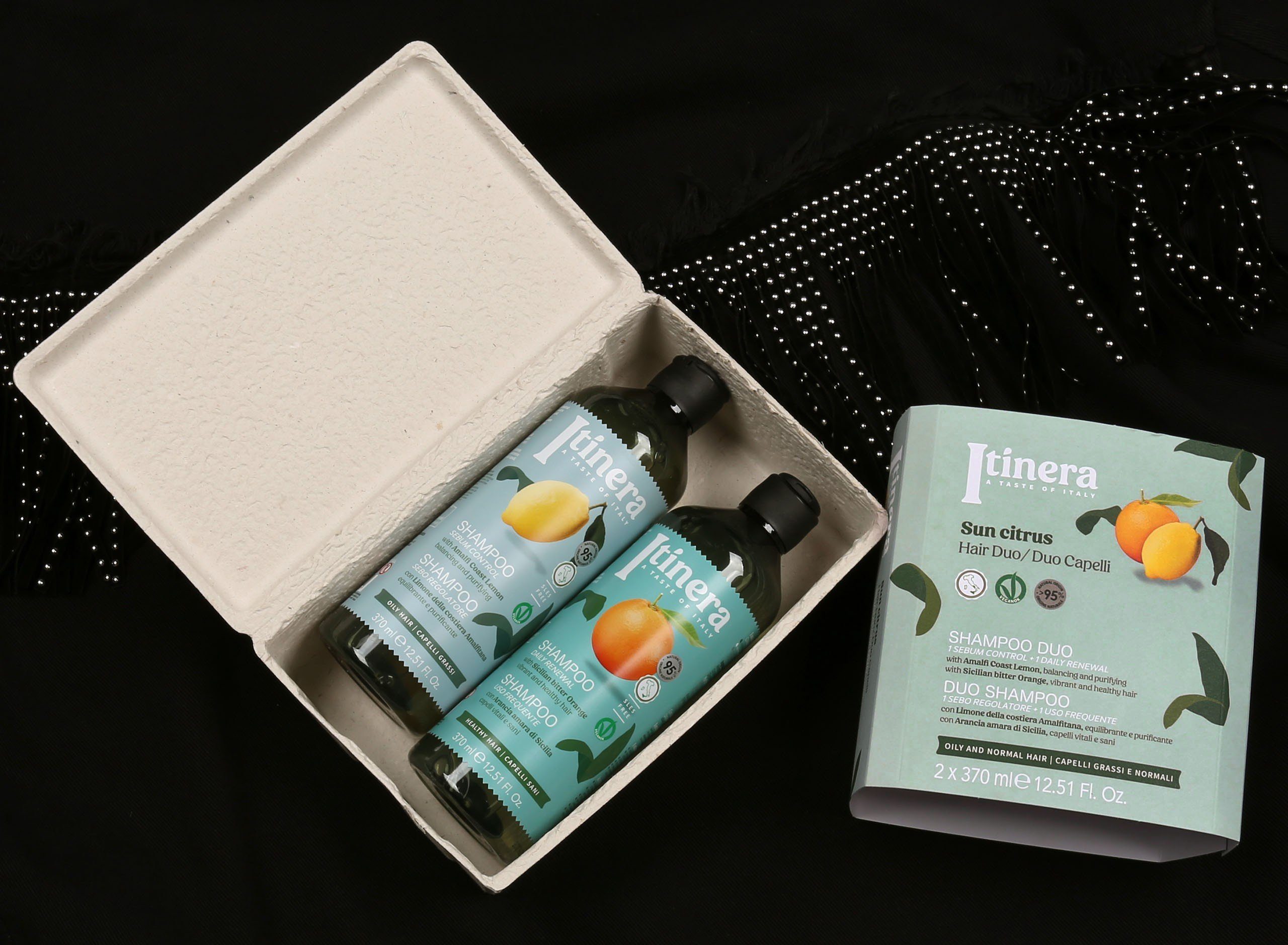 Haarpflege-Set Bitterorange ITINERA Shampoo Sarcia.eu Shampoo Geschenkset: 2x370ml Zitrone +