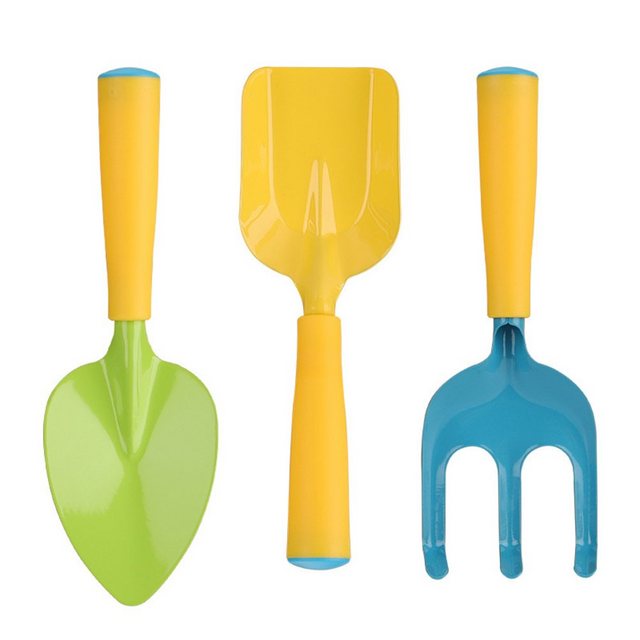 Atäsi Spaten Kinder gartenwerkzeug-Set Gardening Tools Schaufe Rechen, (3-St)
