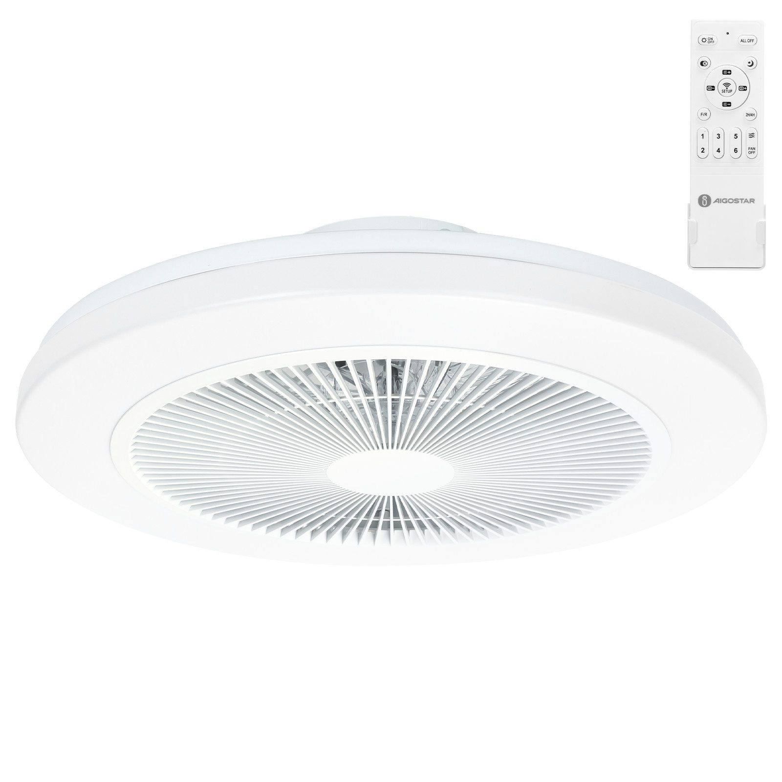 Aigostar Deckenventilator LED Deckenleuchte Mit Beleuchtung günstig online kaufen