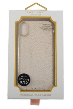 Incipio Handyhülle Handyhülle Sugar Paper LA Cover Dot Clear Gold, für Apple iPhone X/Xs Glitzer