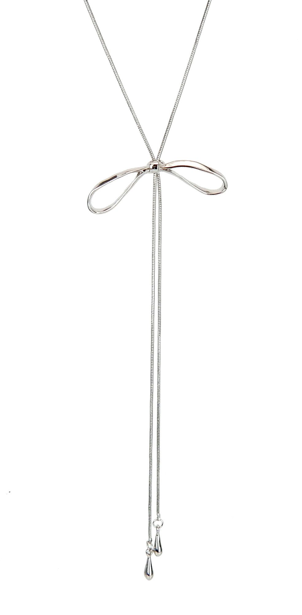 Ella Jonte Kette mit Anhänger, silber Schleife Trend Lariat Kette verstellb günstig online kaufen