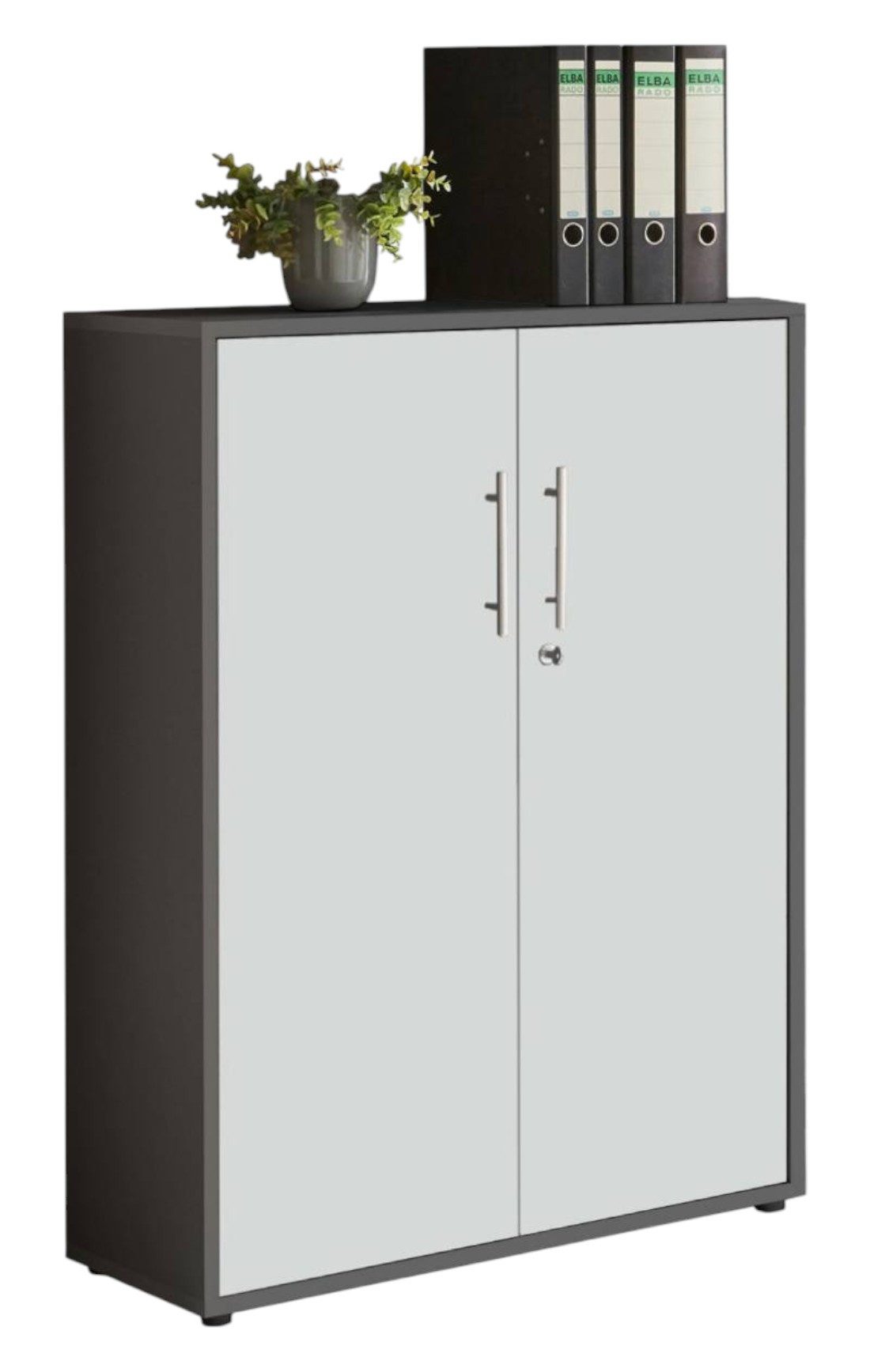moebel-dich-auf Aktenschrank TABOR 11 (Büroschrank Ordnerschrank ideal für DIN A4 Ordner, abschließbar, Metallgriffe) Made in Germany